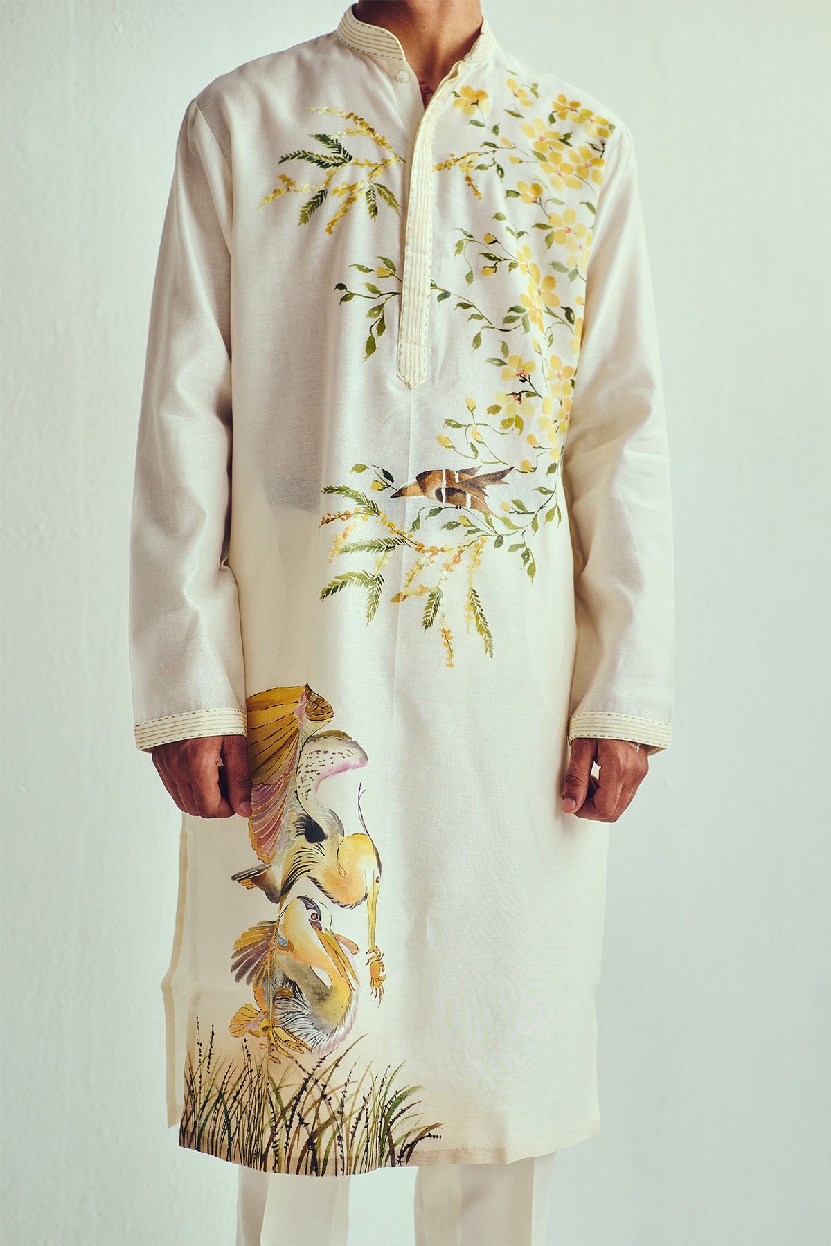 Ivory Full Sleeves Kurta & Pants