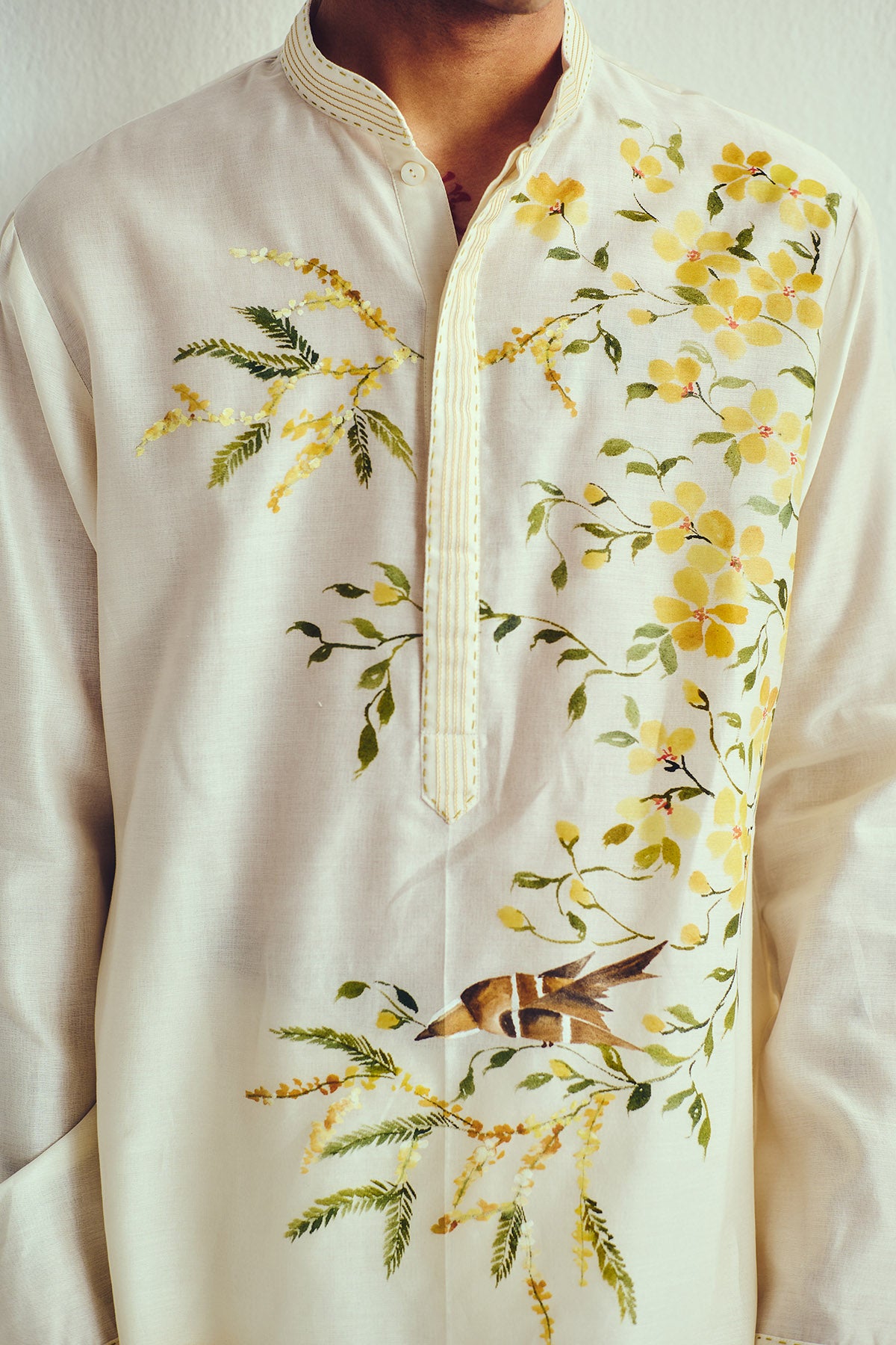 Ivory Full Sleeves Kurta & Pants