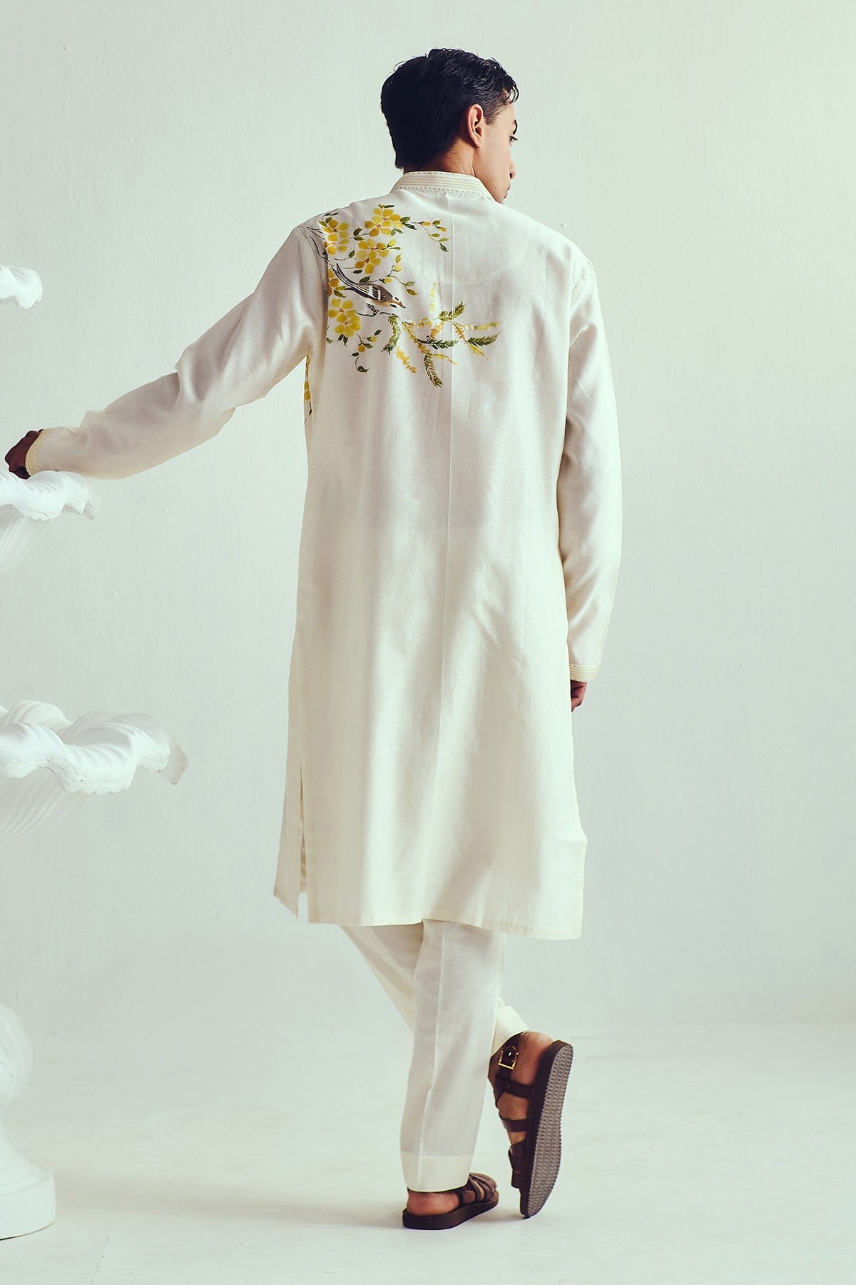 Ivory Full Sleeves Kurta & Pants