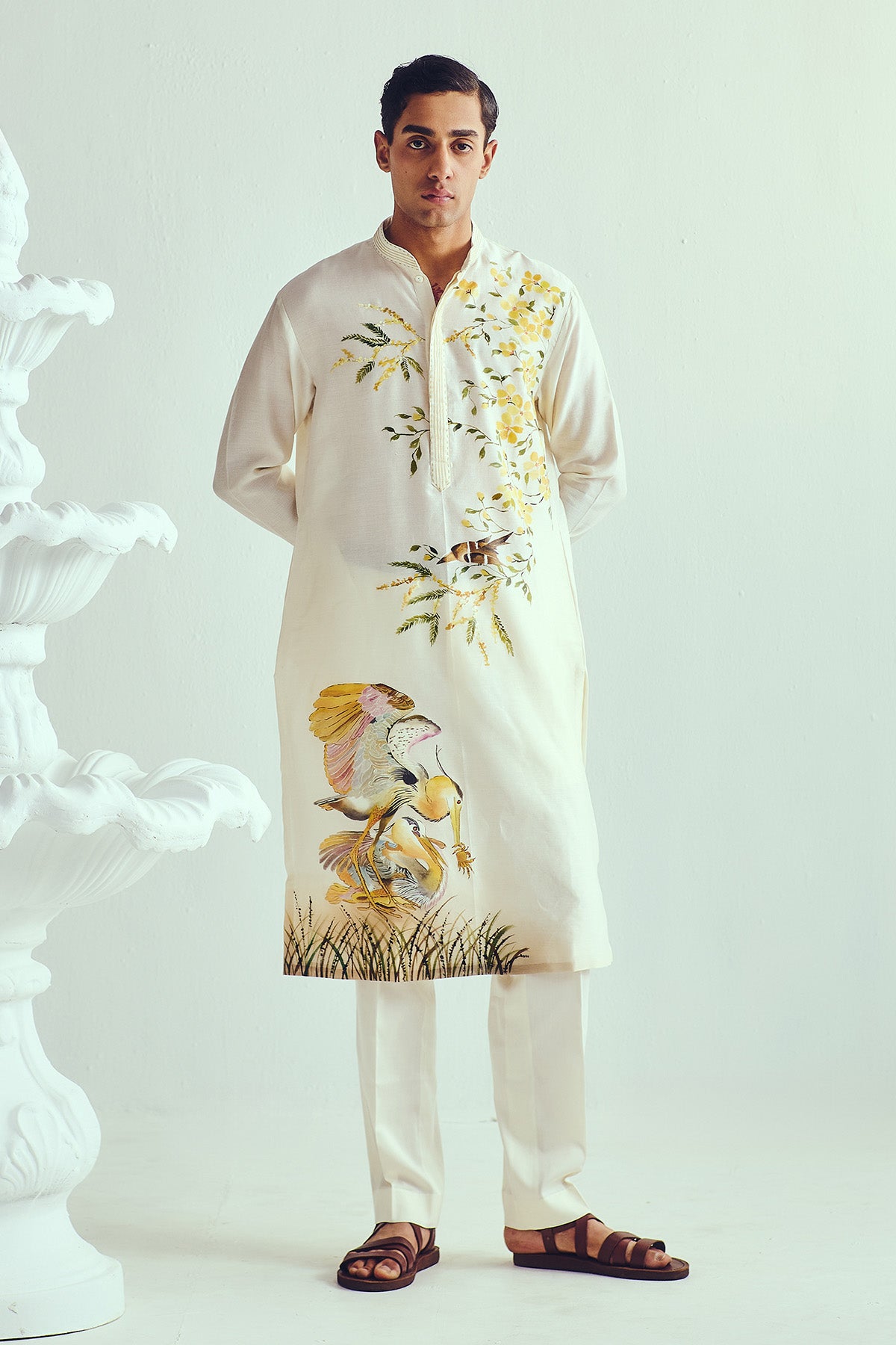 Ivory Full Sleeves Kurta & Pants