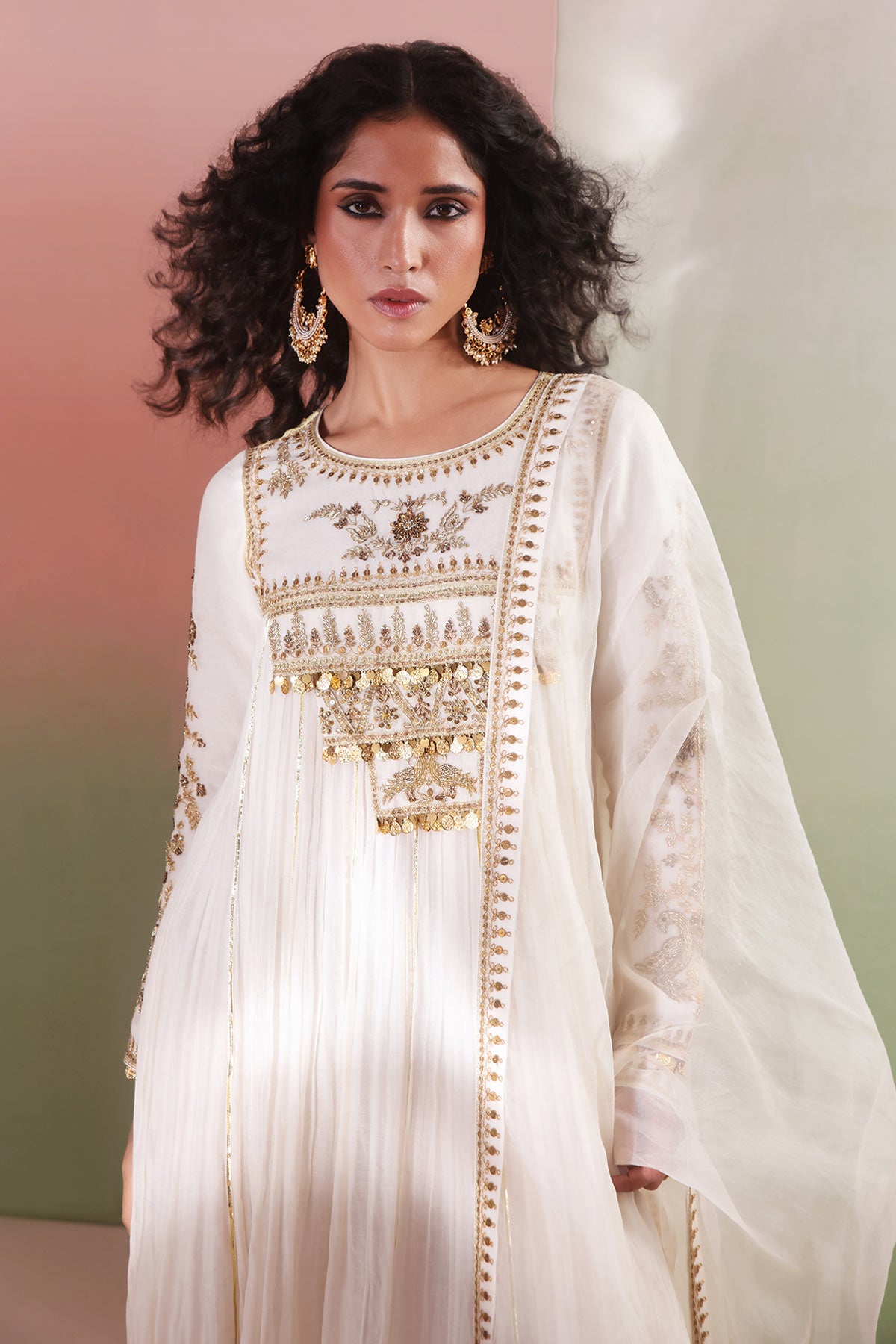 Ivory Gota Detailing Aanarkali