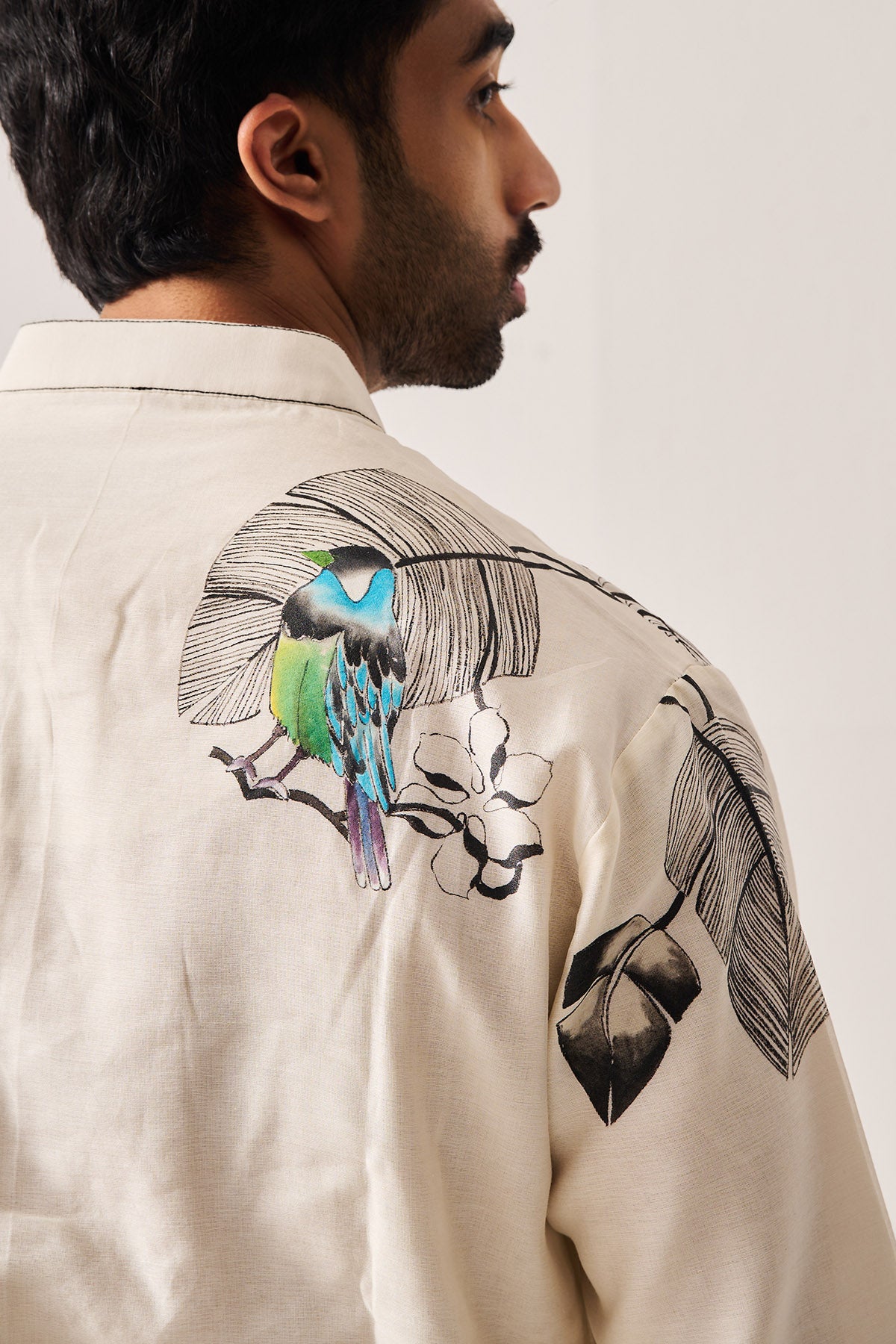 Ivory Hand Paint Kurta & Pants