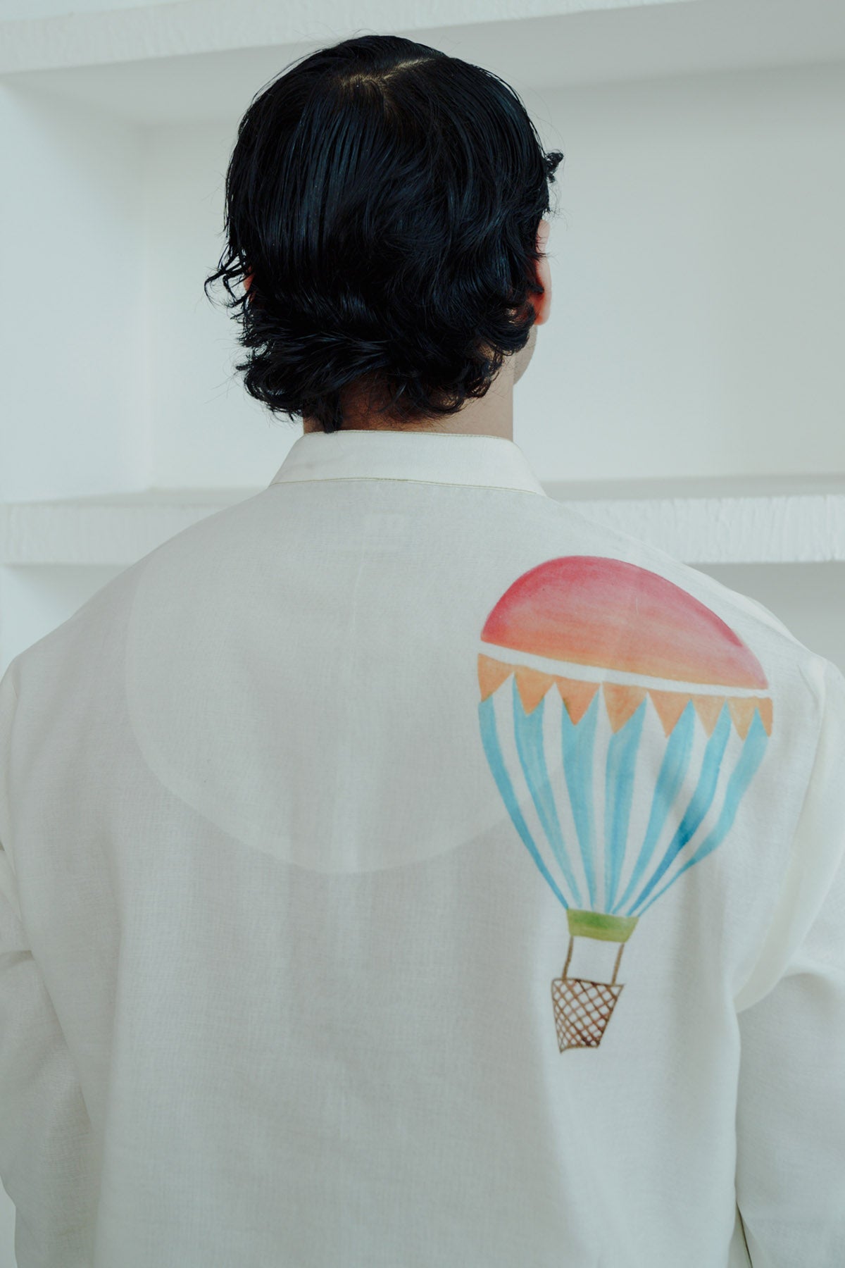 Ivory Hand Painted Kurta & Pants