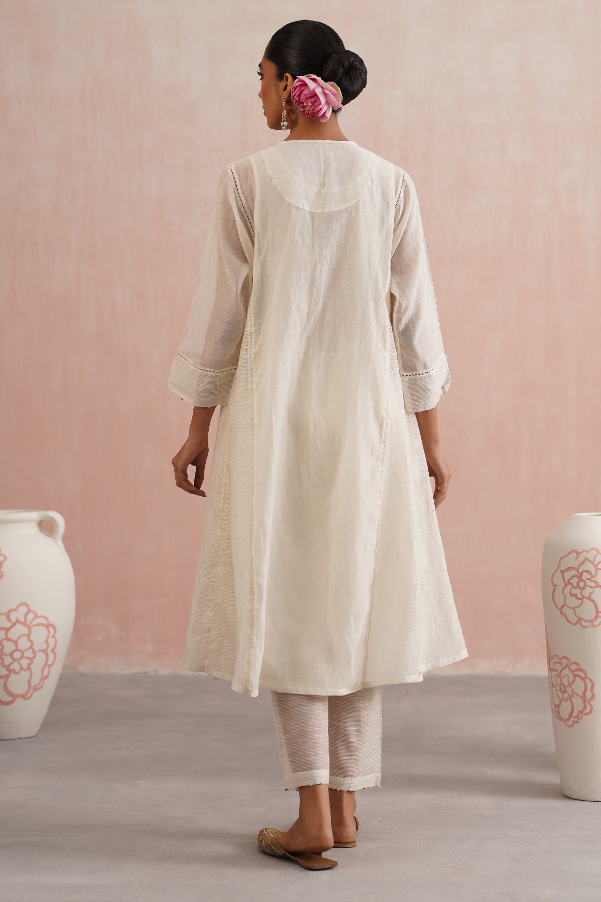 Ivory Jewels Work Kurta Set