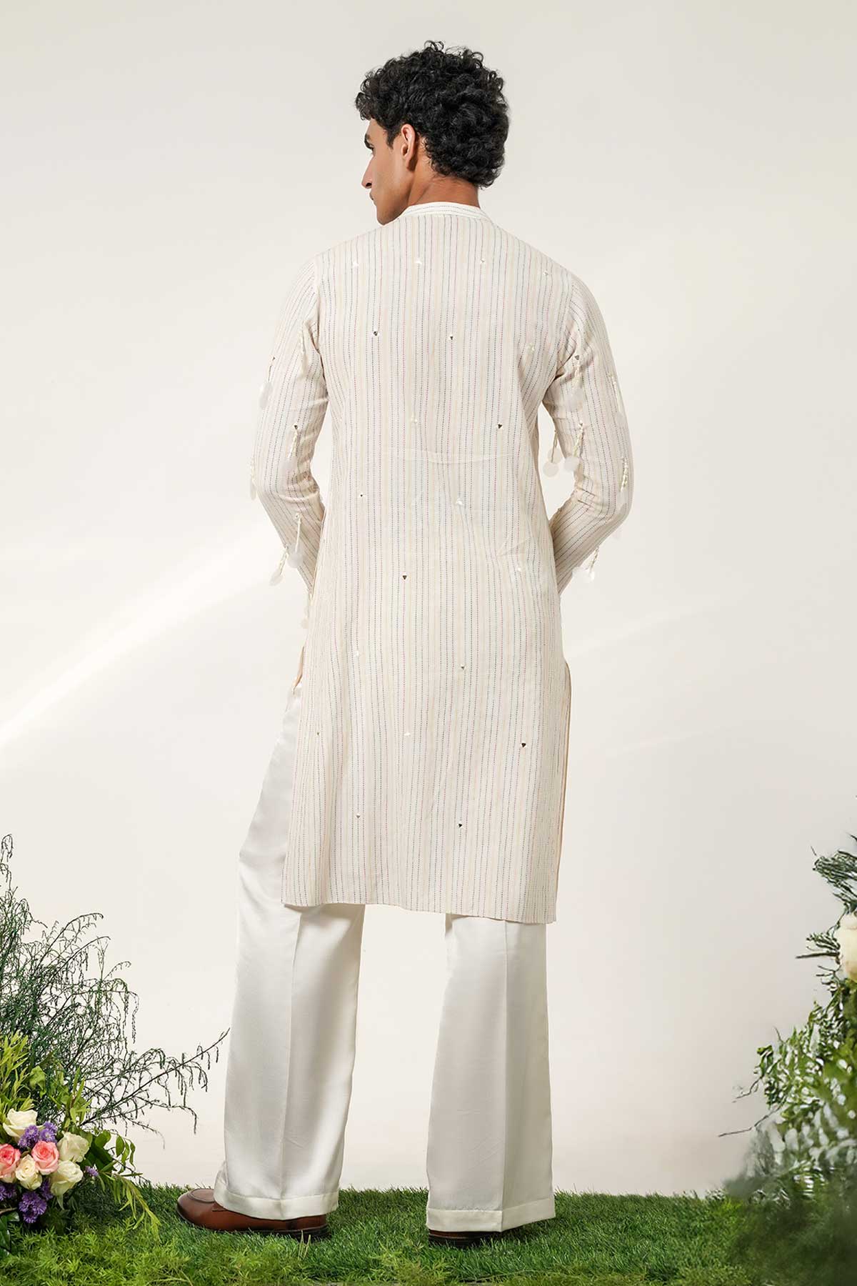 Ivory Katha Mirror Kurta & Pant
