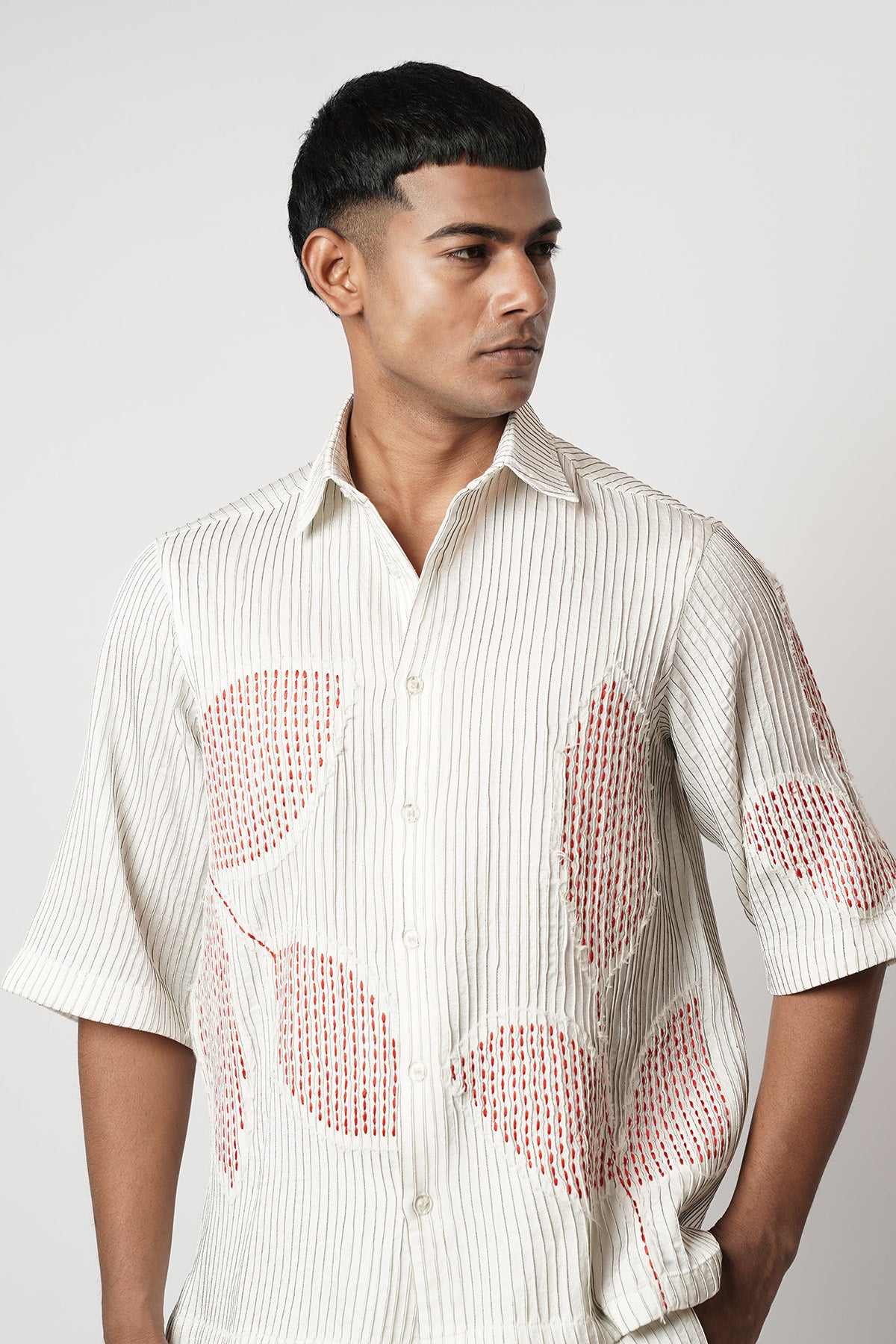 Ivory Leaflet Shirt And Pants