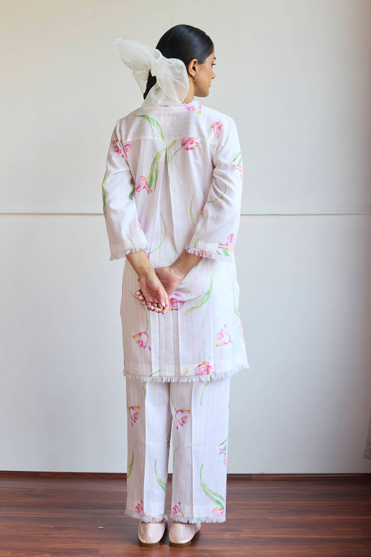Ivory Linen Cotton Co-ord Set