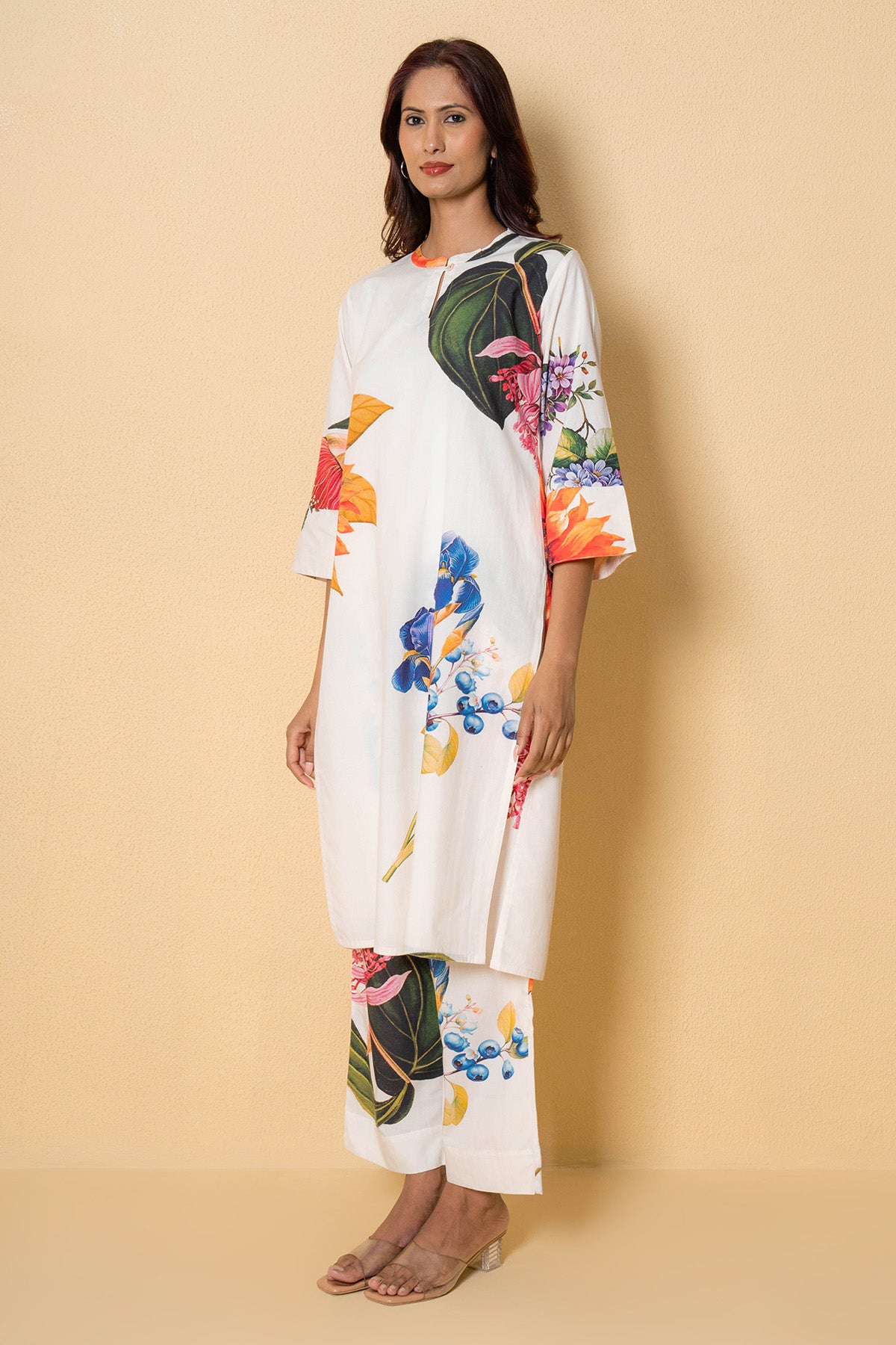 Ivory Modal Cotton Kurta Set