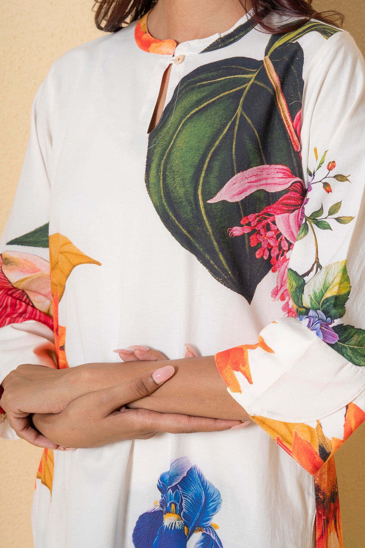 Ivory Modal Cotton Kurta Set