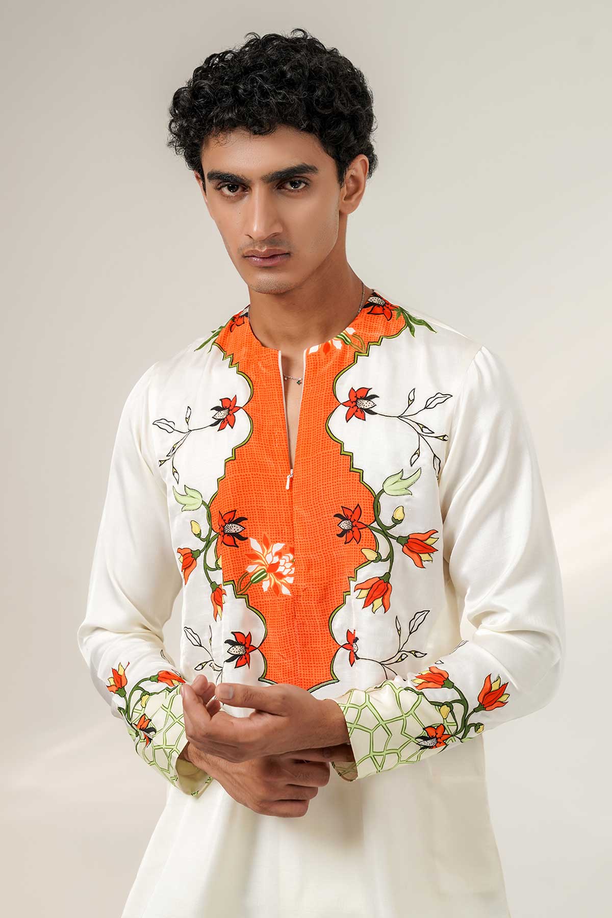 Ivory Nysa Silk Kurta & Pants