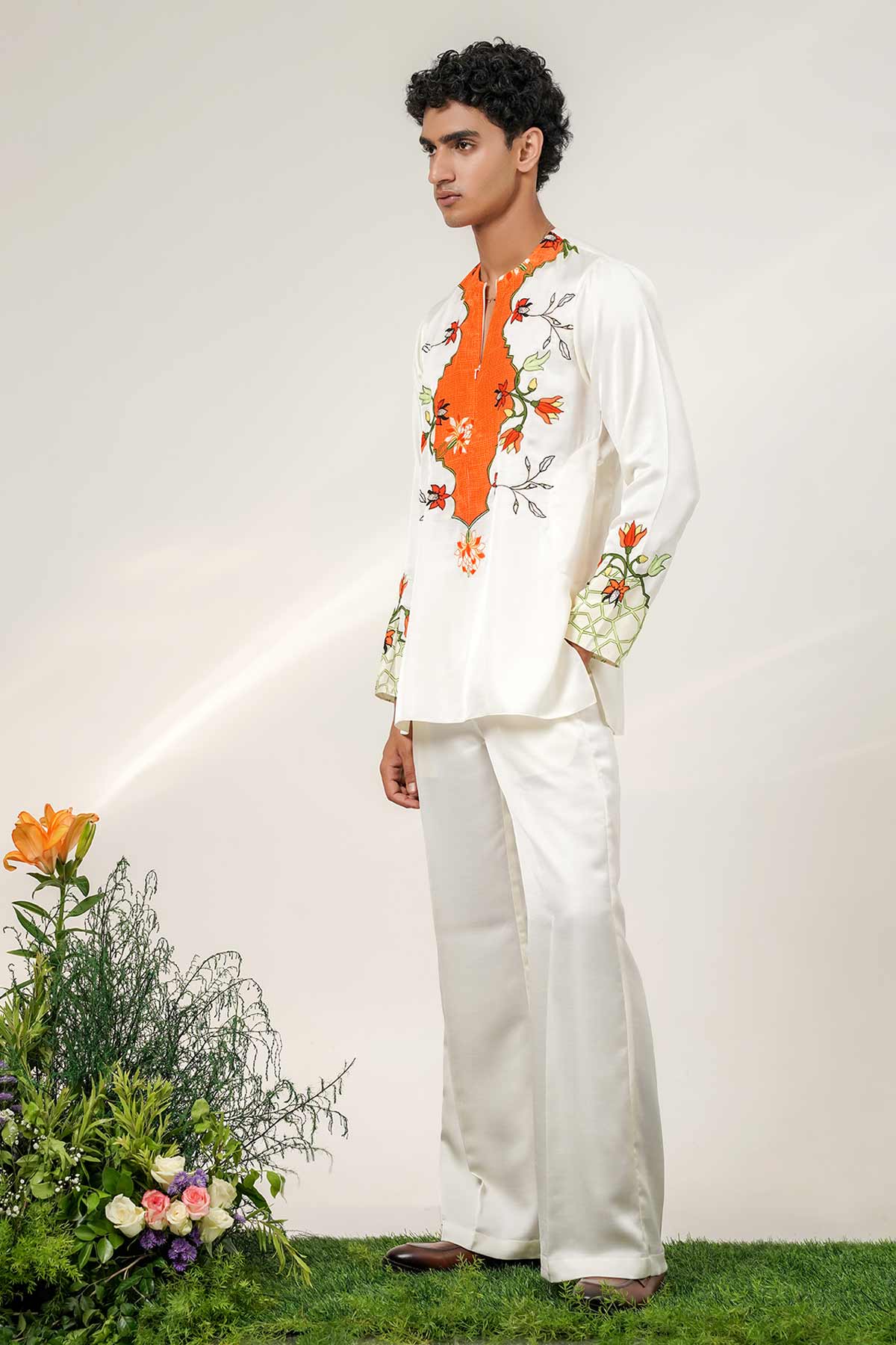 Ivory Nysa Silk Kurta & Pants