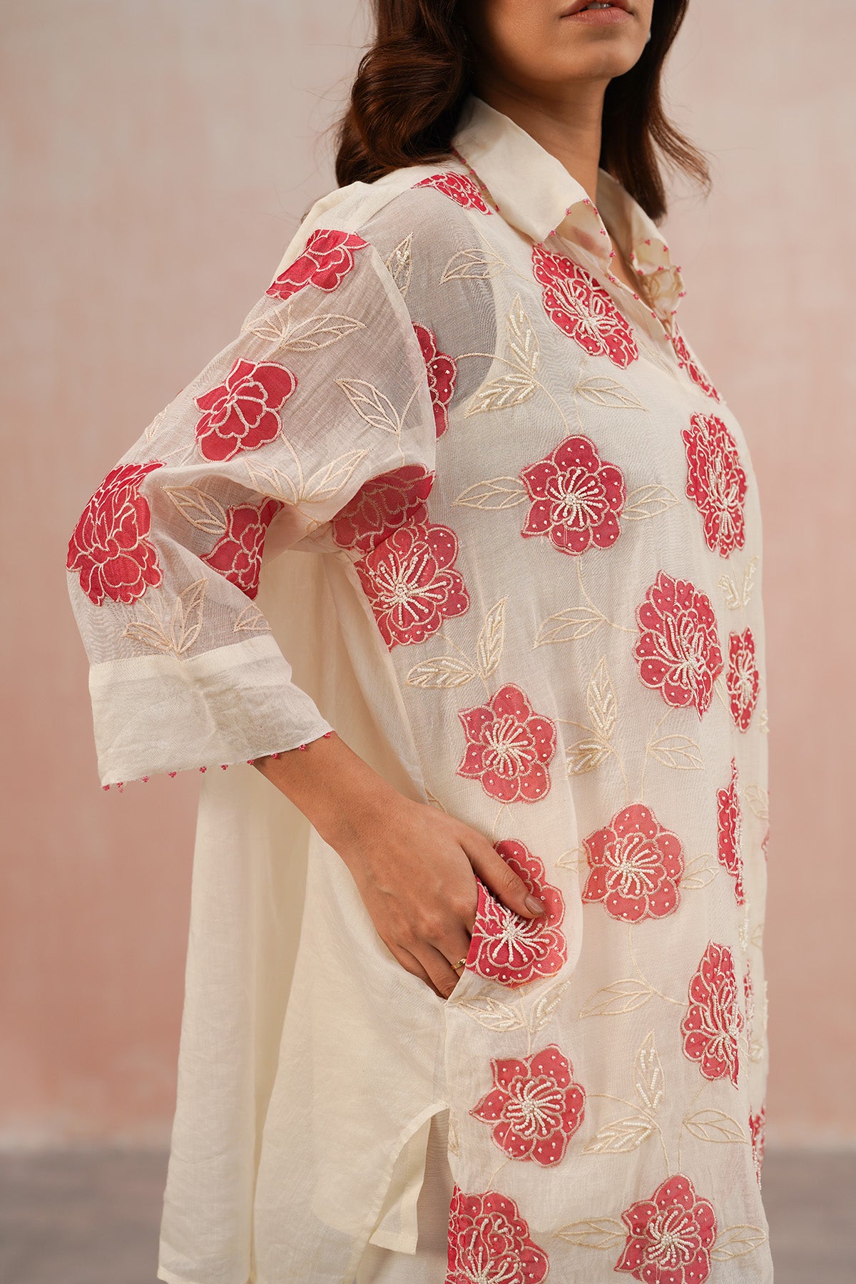 Ivory Oversized Shirt & Pants