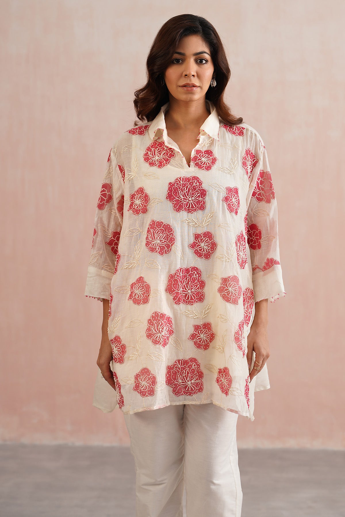 Ivory Oversized Shirt & Pants