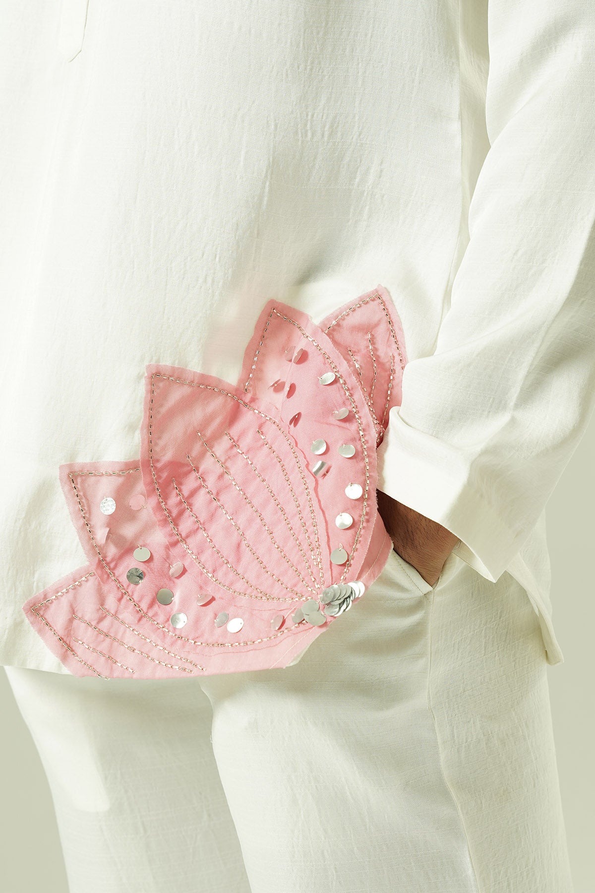 Ivory & Pink Lilly Kurta Set