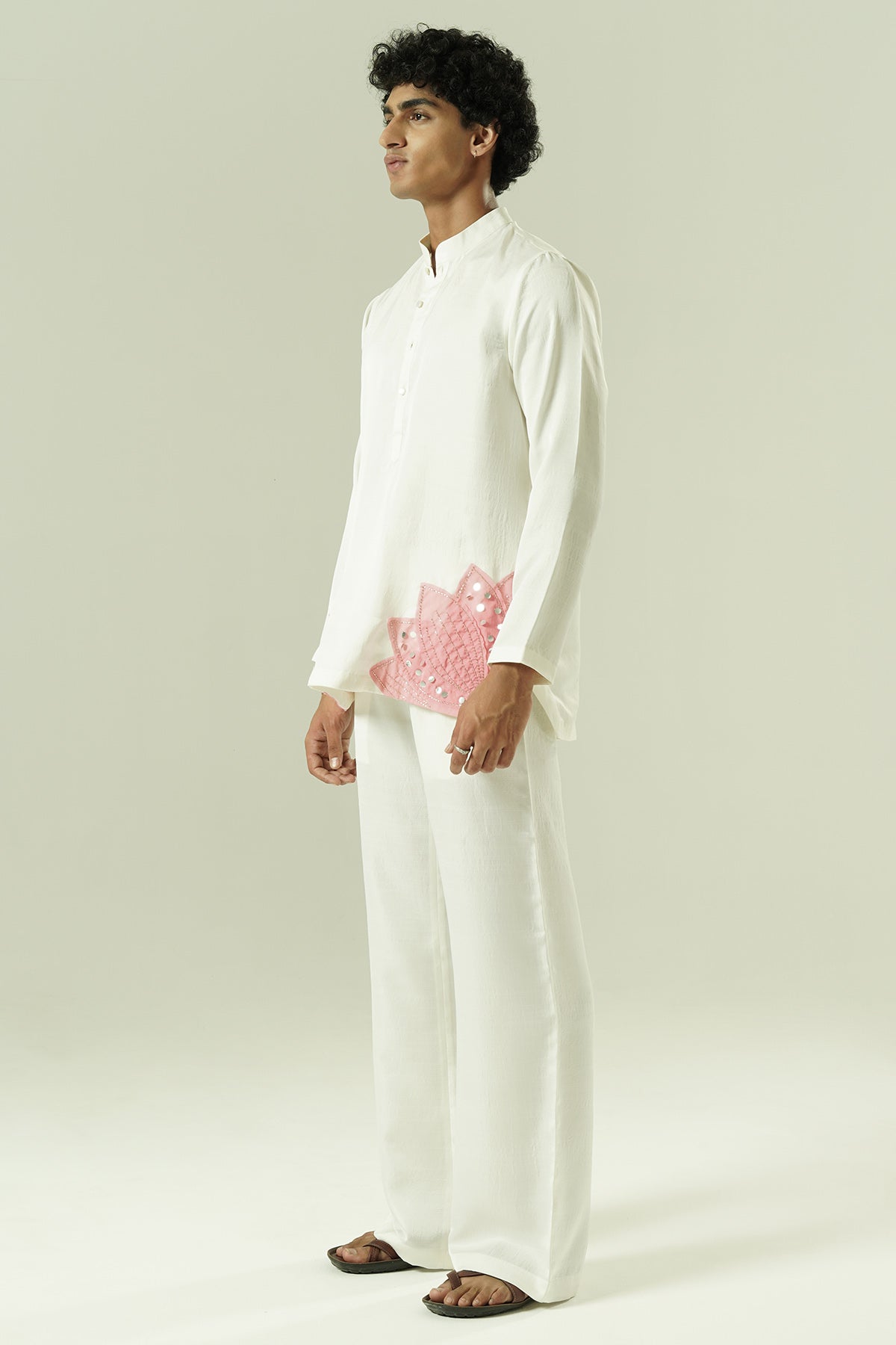 Ivory & Pink Lilly Kurta Set