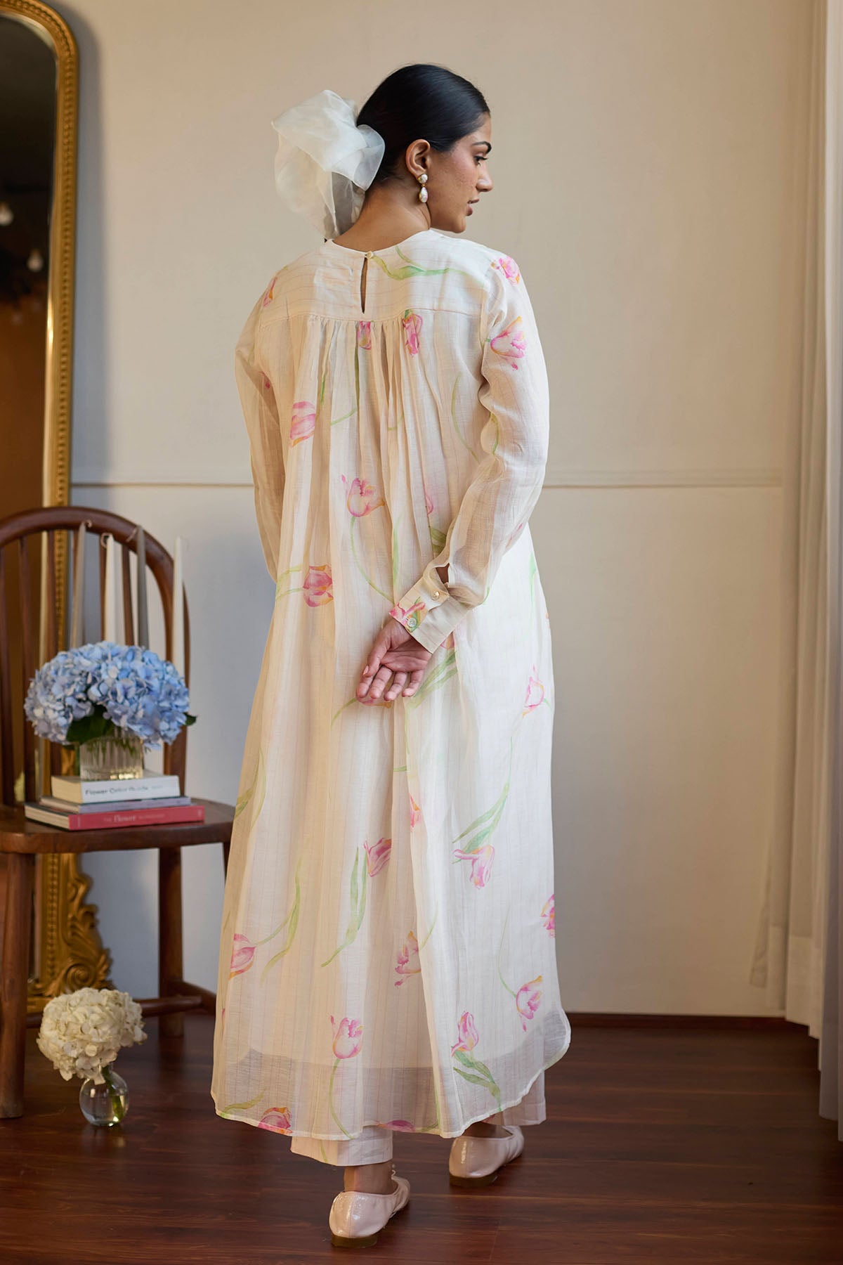 Ivory Pintuck Kurta & Pants