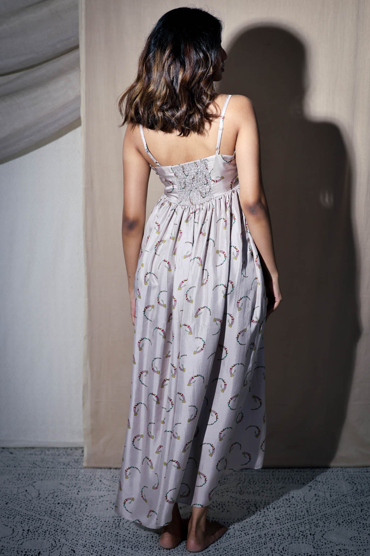 Ivory Sleeveless Maxi dress