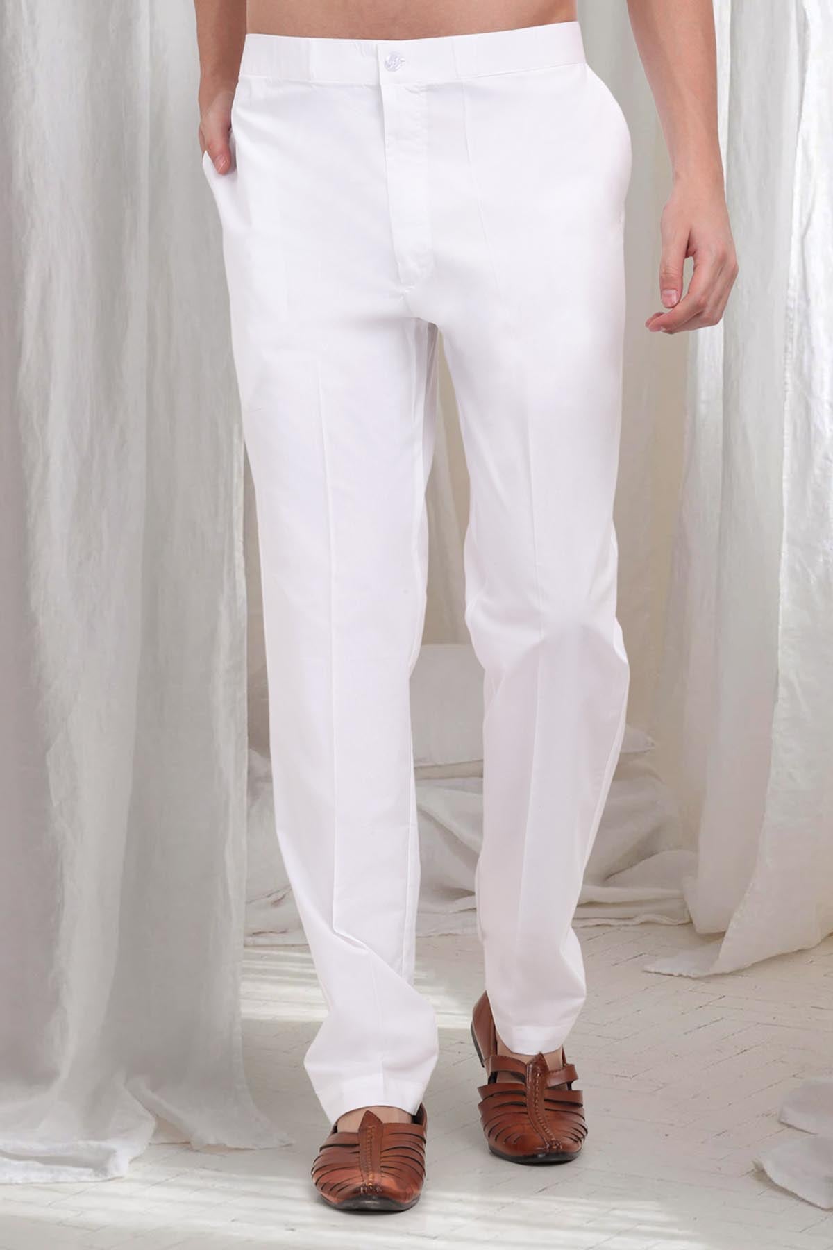 Ivory Thread Collar Kurta Set