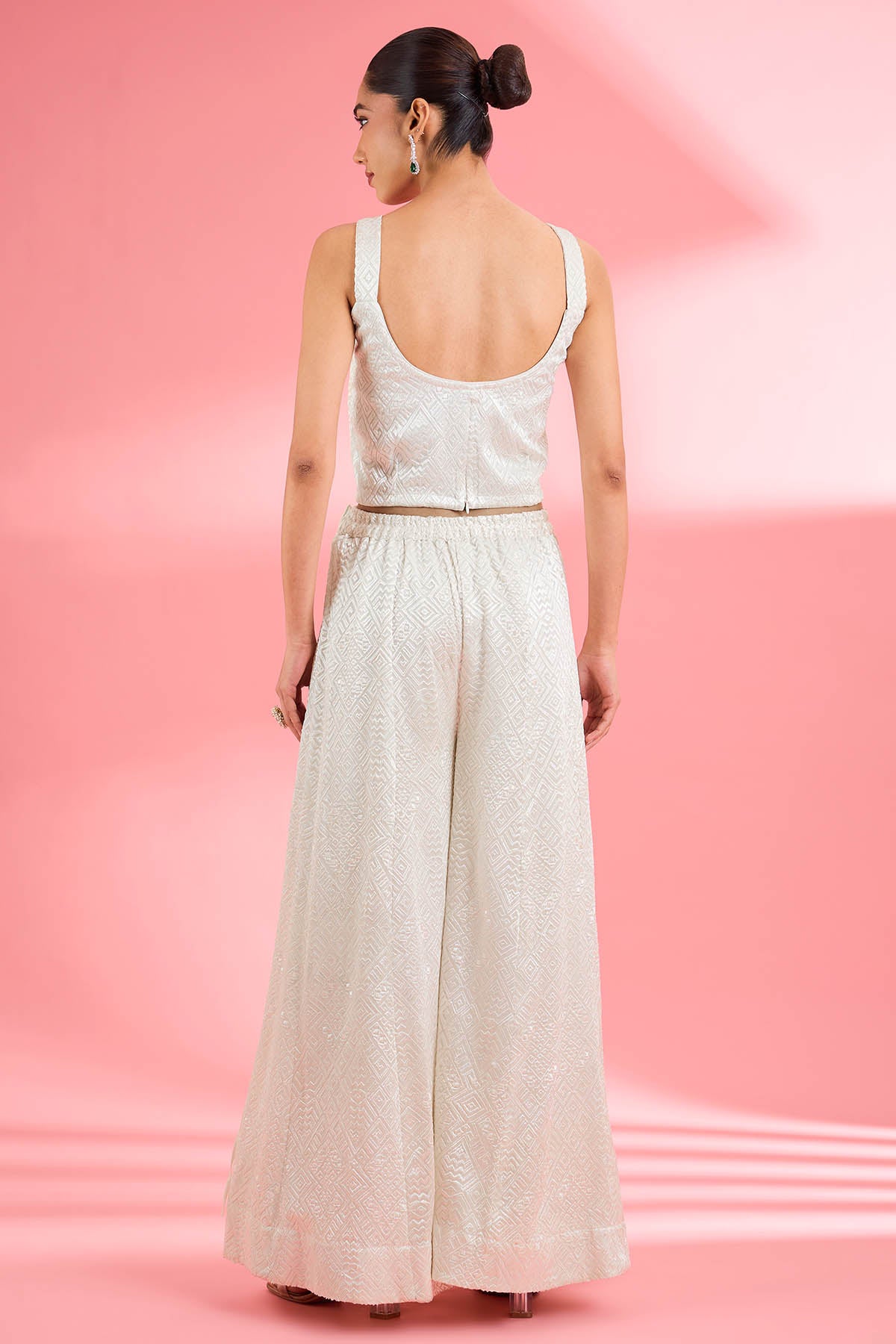 Ivory Thread & Sequin Kurta Set