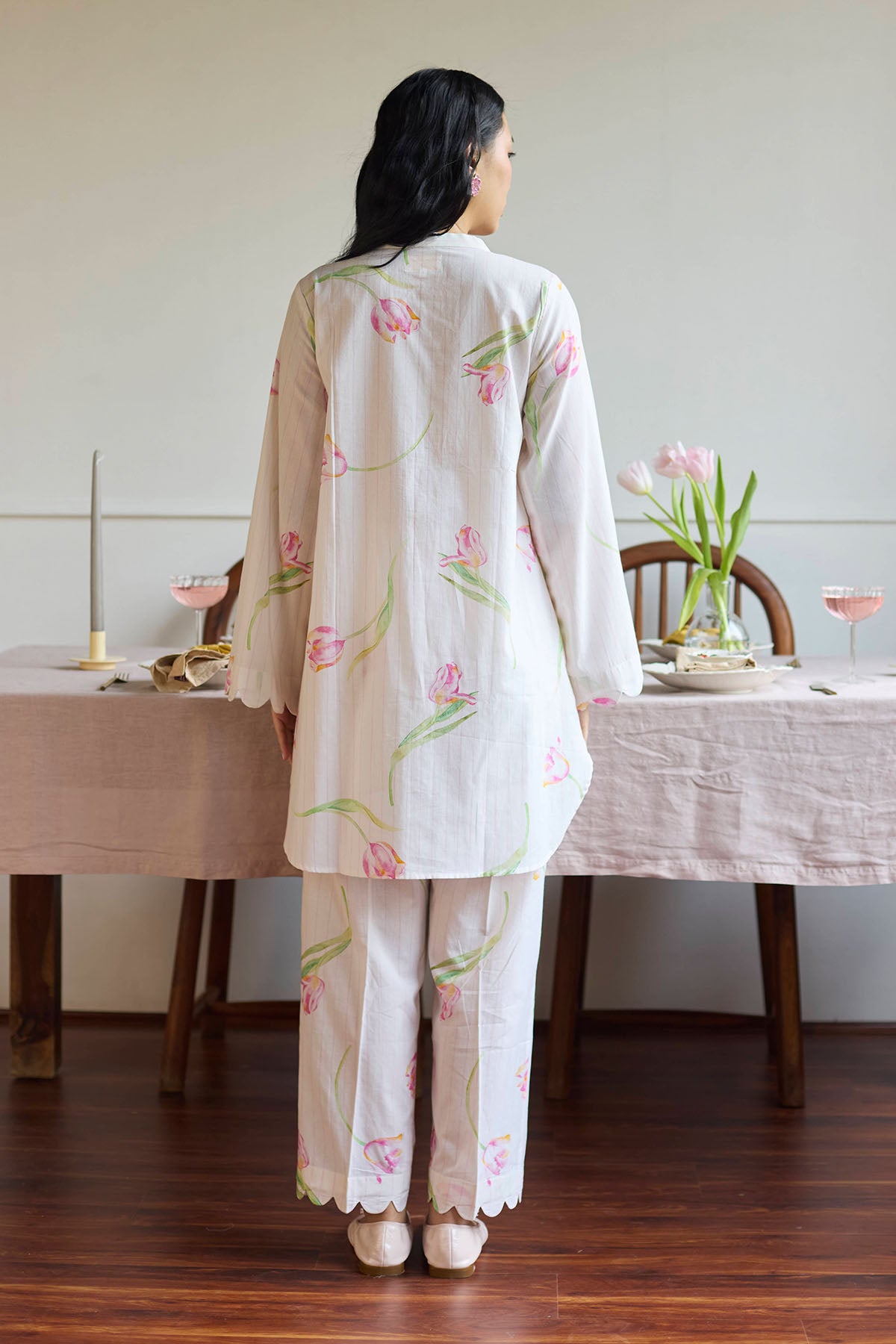 Ivory Tulip Printed Co-ord Set