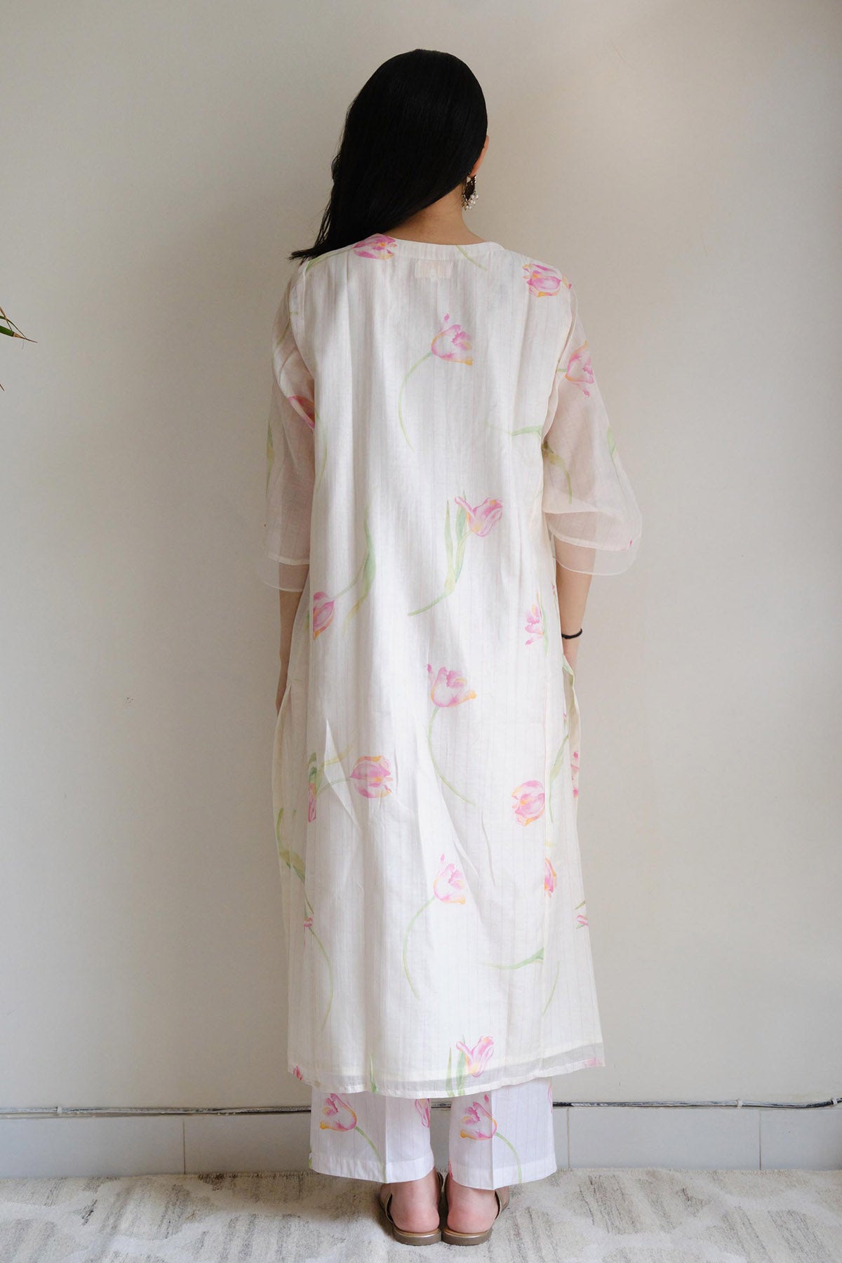 Ivory Tulip Printed Kurta Set