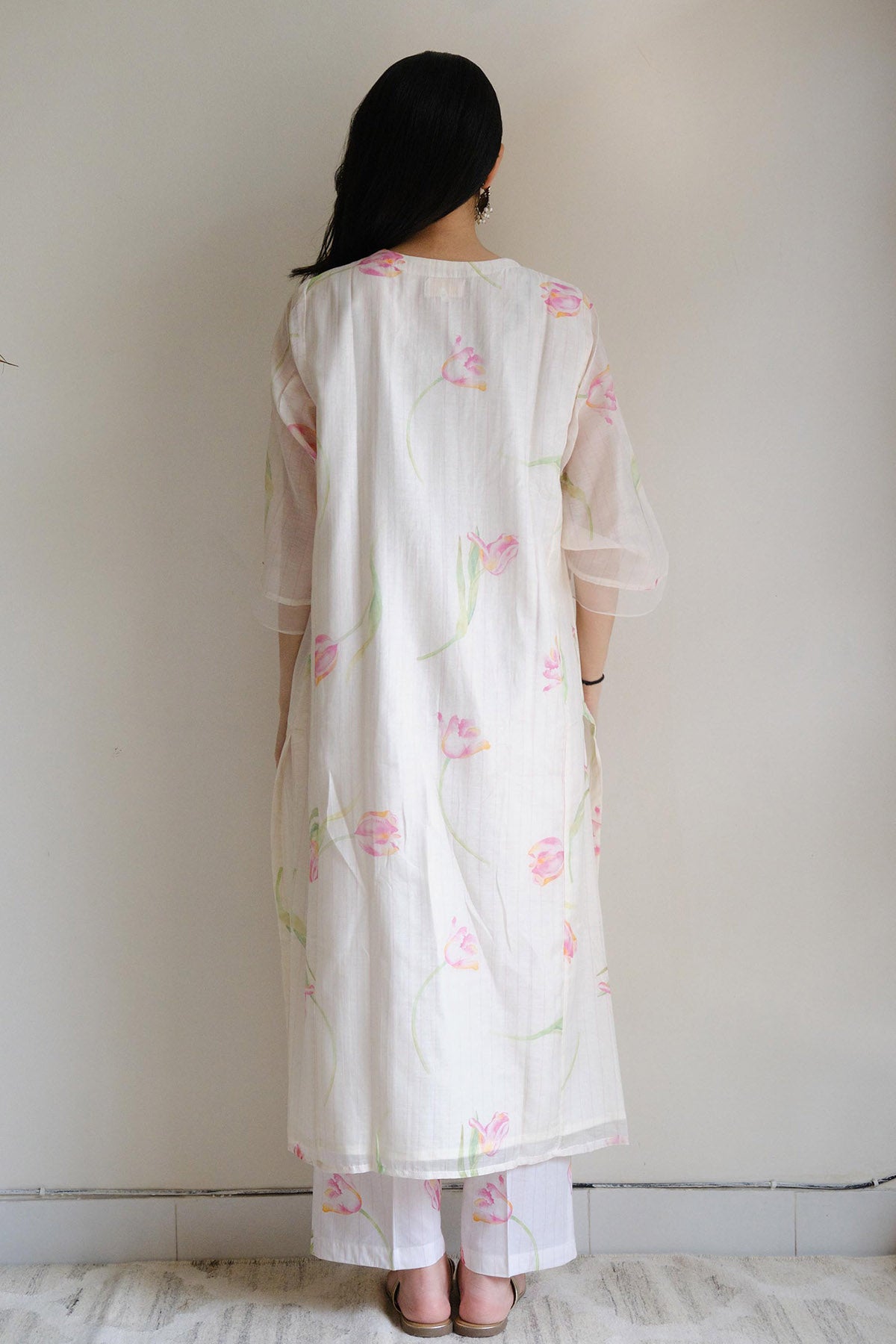 Ivory Tulip Printed Kurta Set