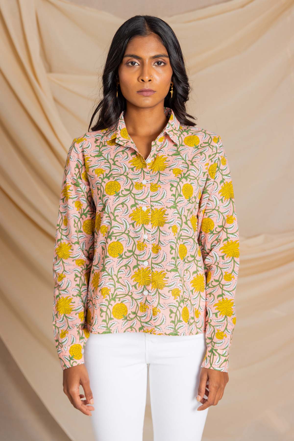 Buy Label J Jaal Print High Low Shirt at ScrollnShops