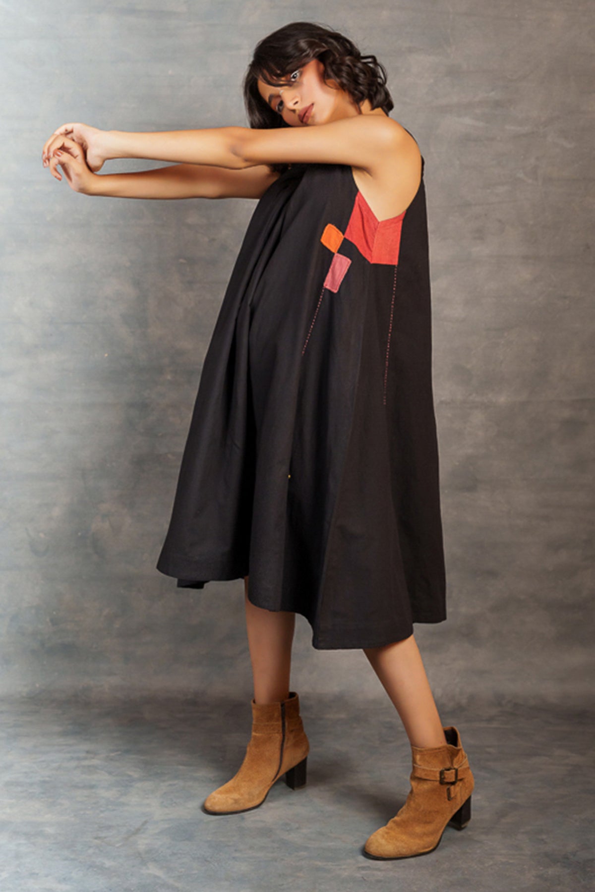 Jade Black Spaghetti Strap Dress