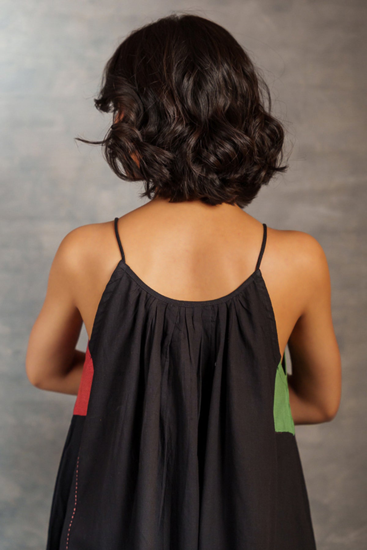 Jade Black Spaghetti Strap Dress