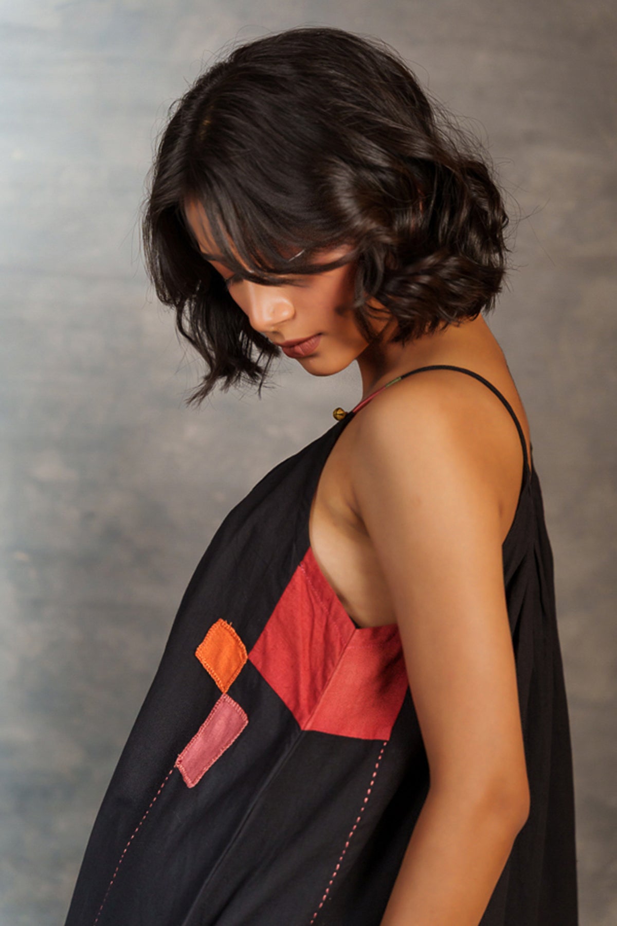 Jade Black Spaghetti Strap Dress