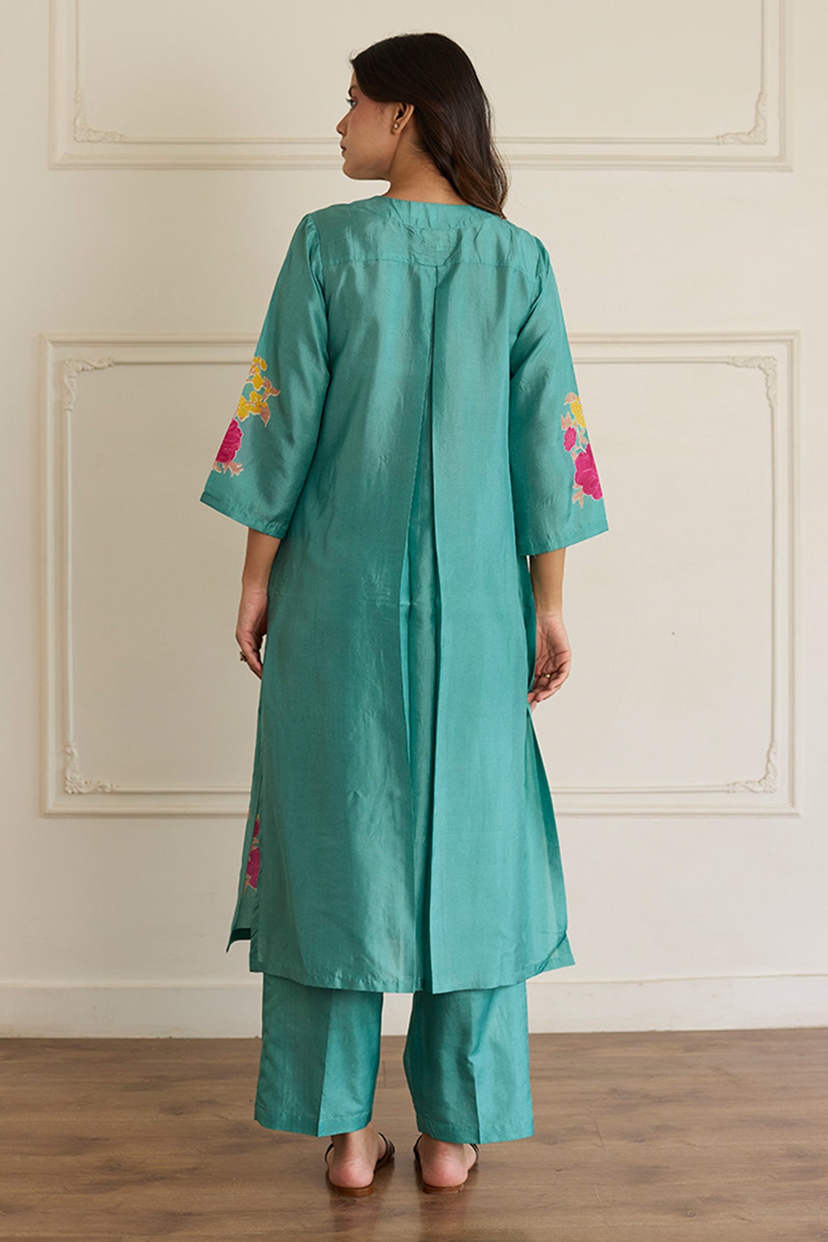 Jade Block Print Kurta & Pants