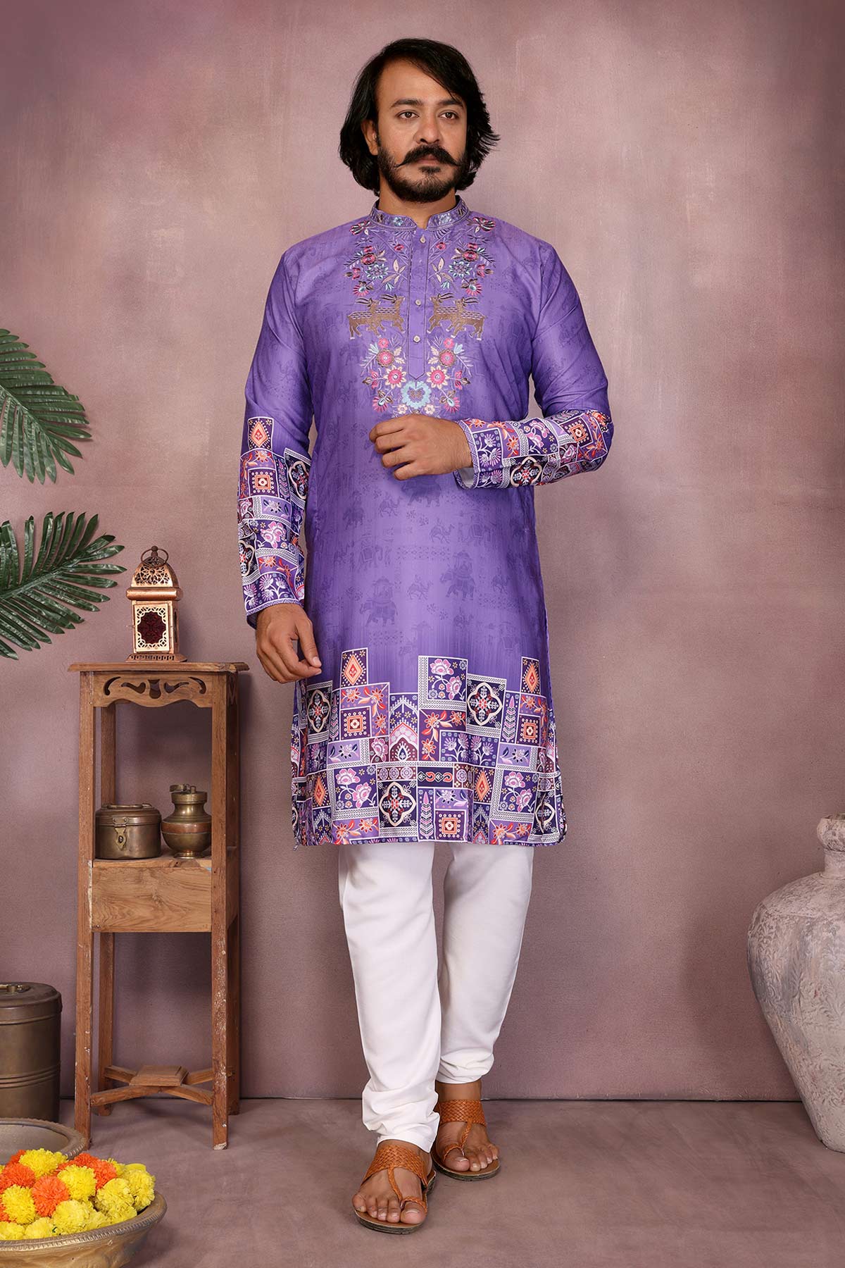 Buy Jamuni Khadi Cotton Kurta Set for men by Jyoti Fashion online available at scrollnshops