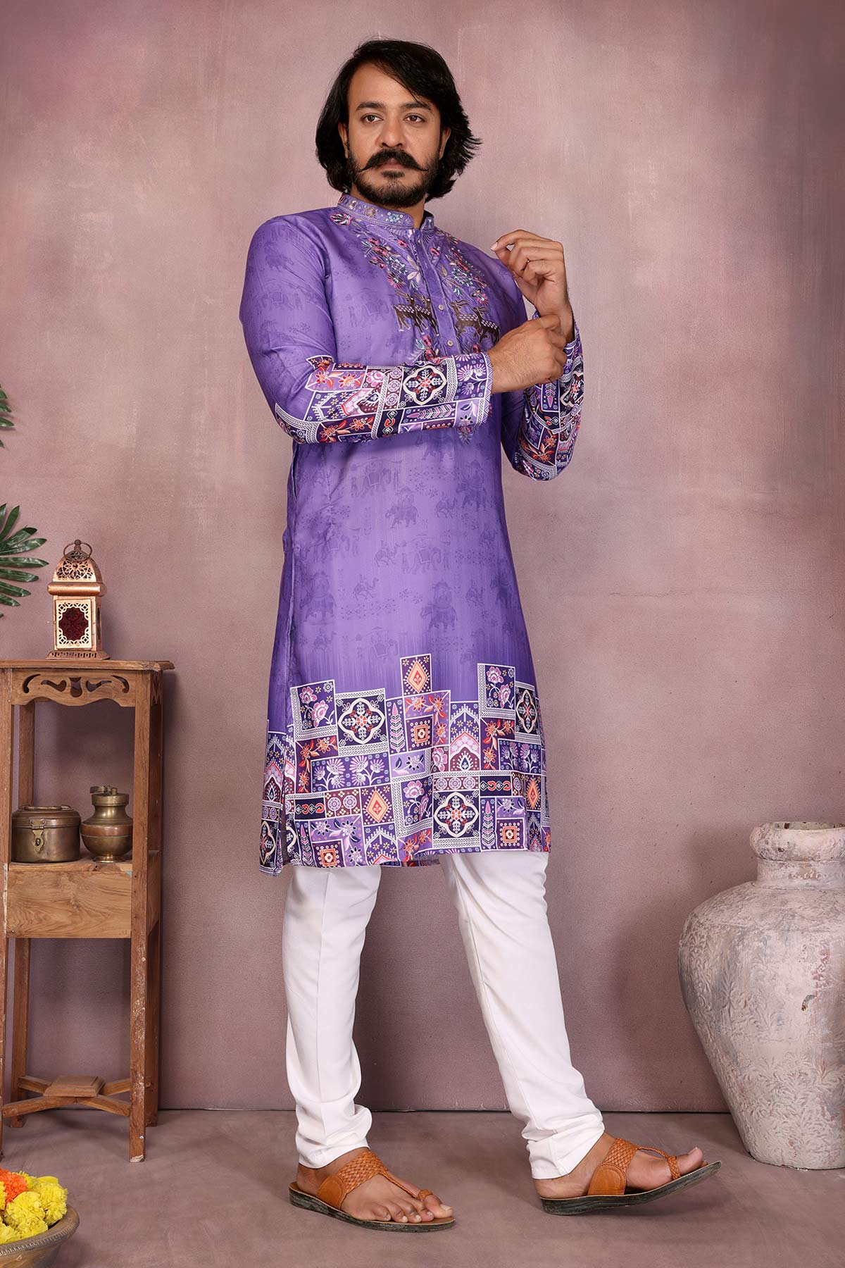 Jamuni Khadi Cotton Kurta Set