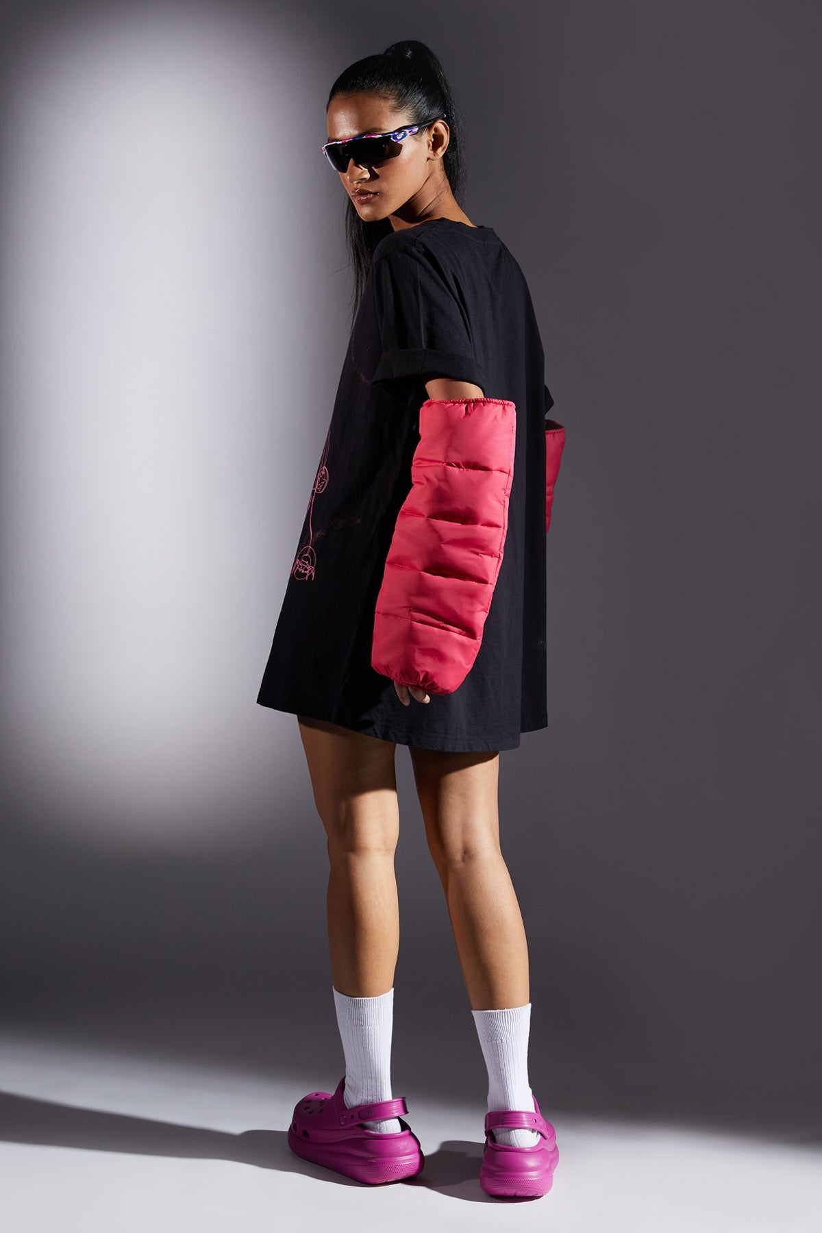 Jelly Fish Print T-shirt Dress