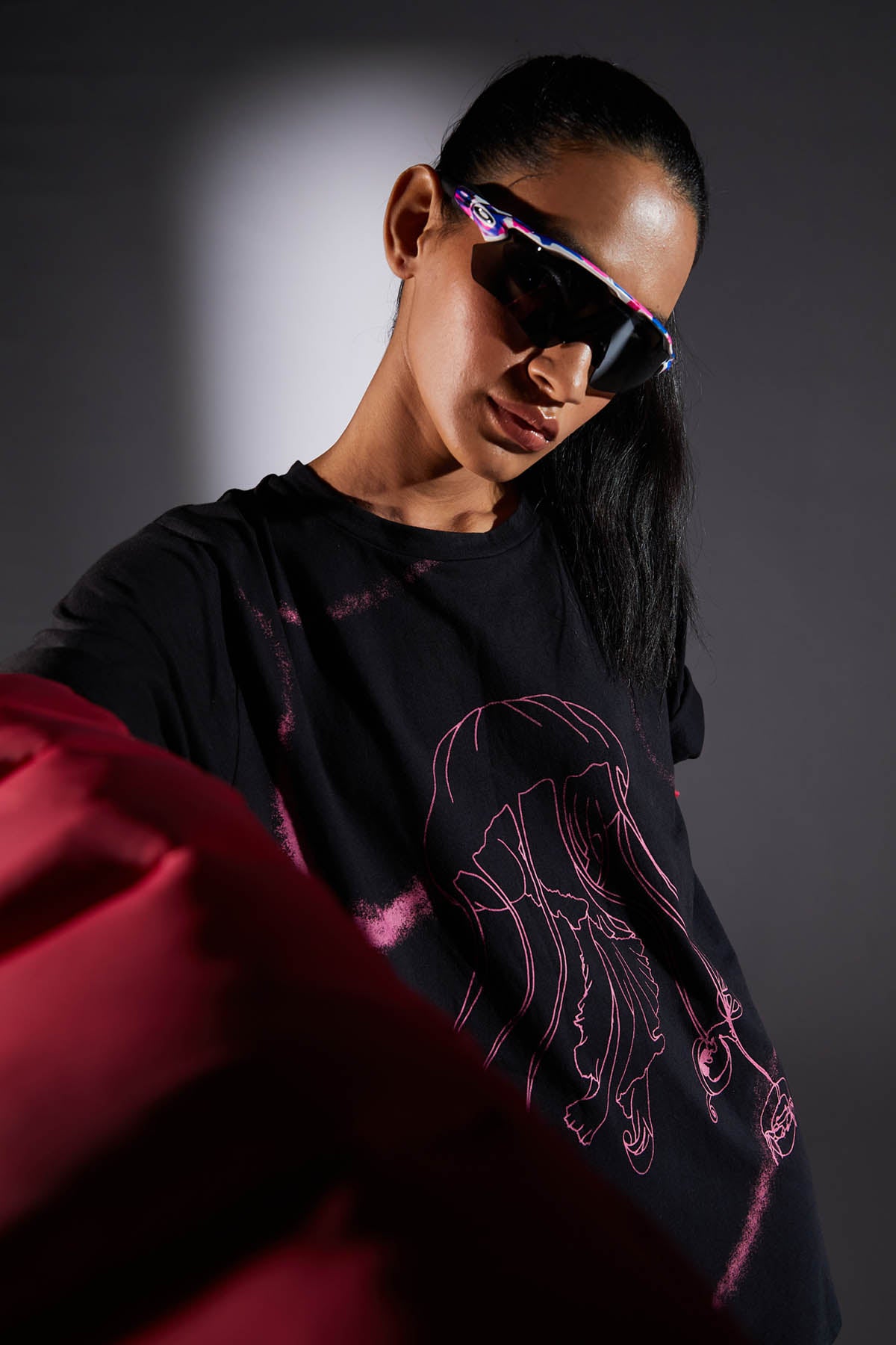 Jelly Fish Print T-shirt Dress