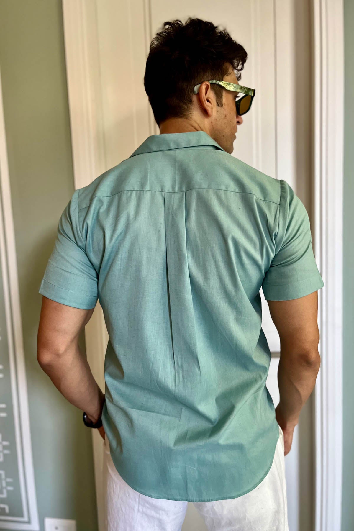 Jute Pocket Detail Linen Shirt