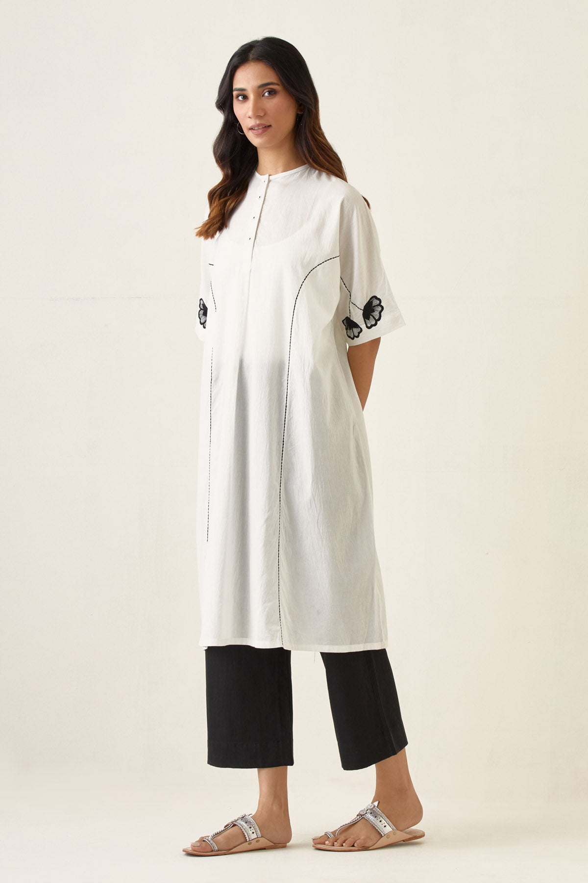 Embellished Short Kurta & Pants