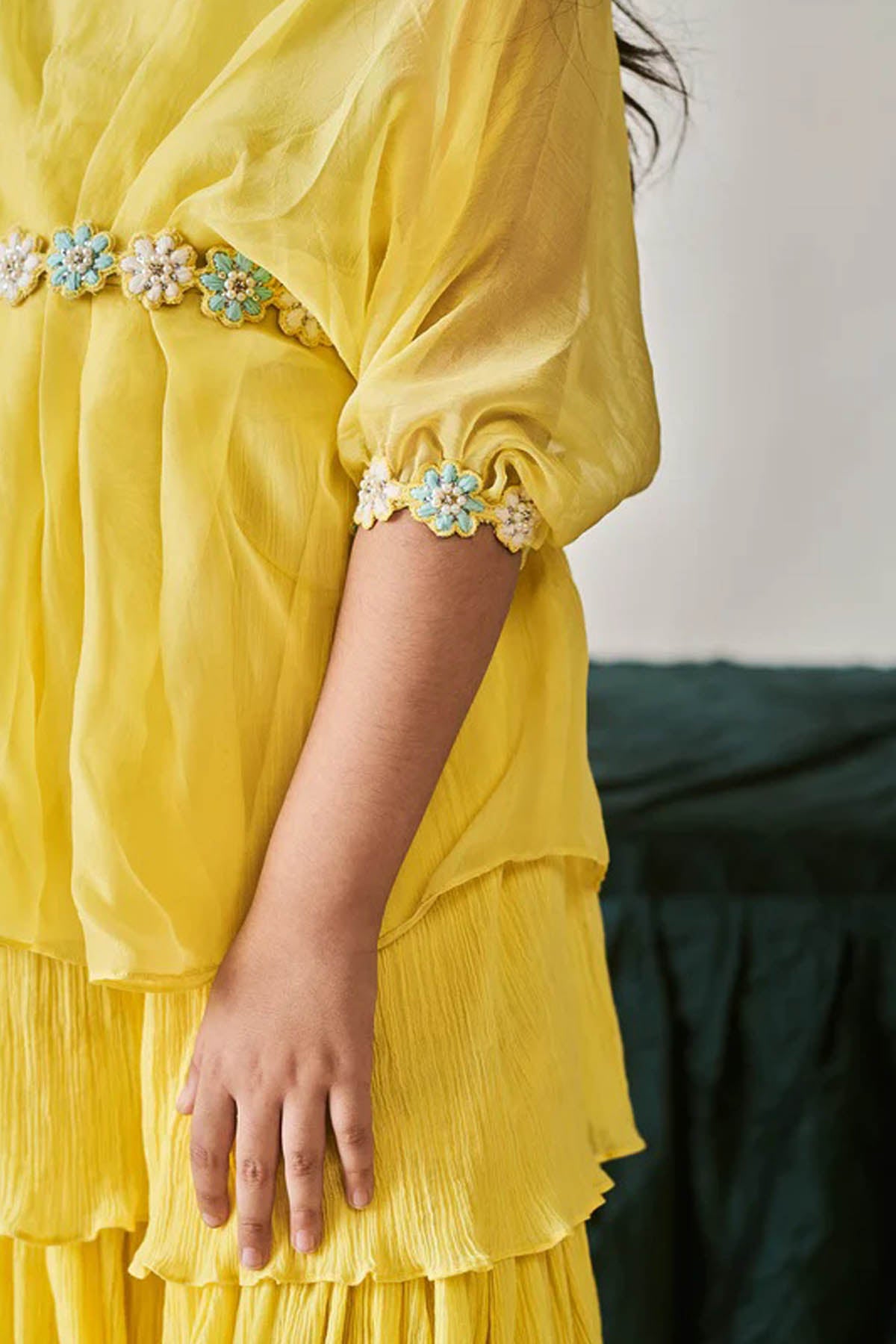 Kaftan Style Kurta & Sharara Set