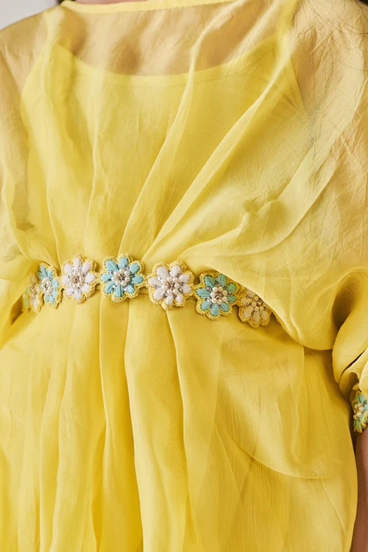 Kaftan Style Kurta & Sharara Set