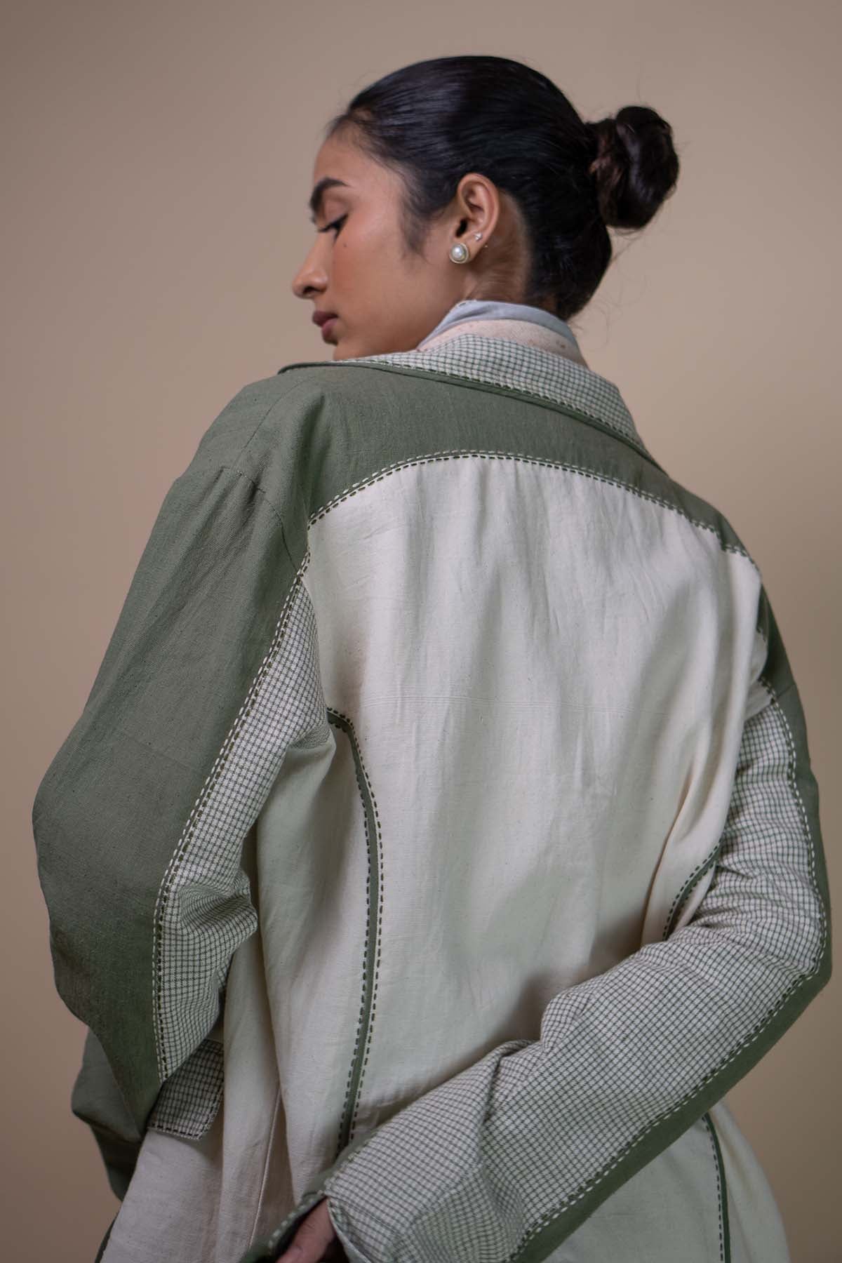 Kala Cotton Colorblock Blazer