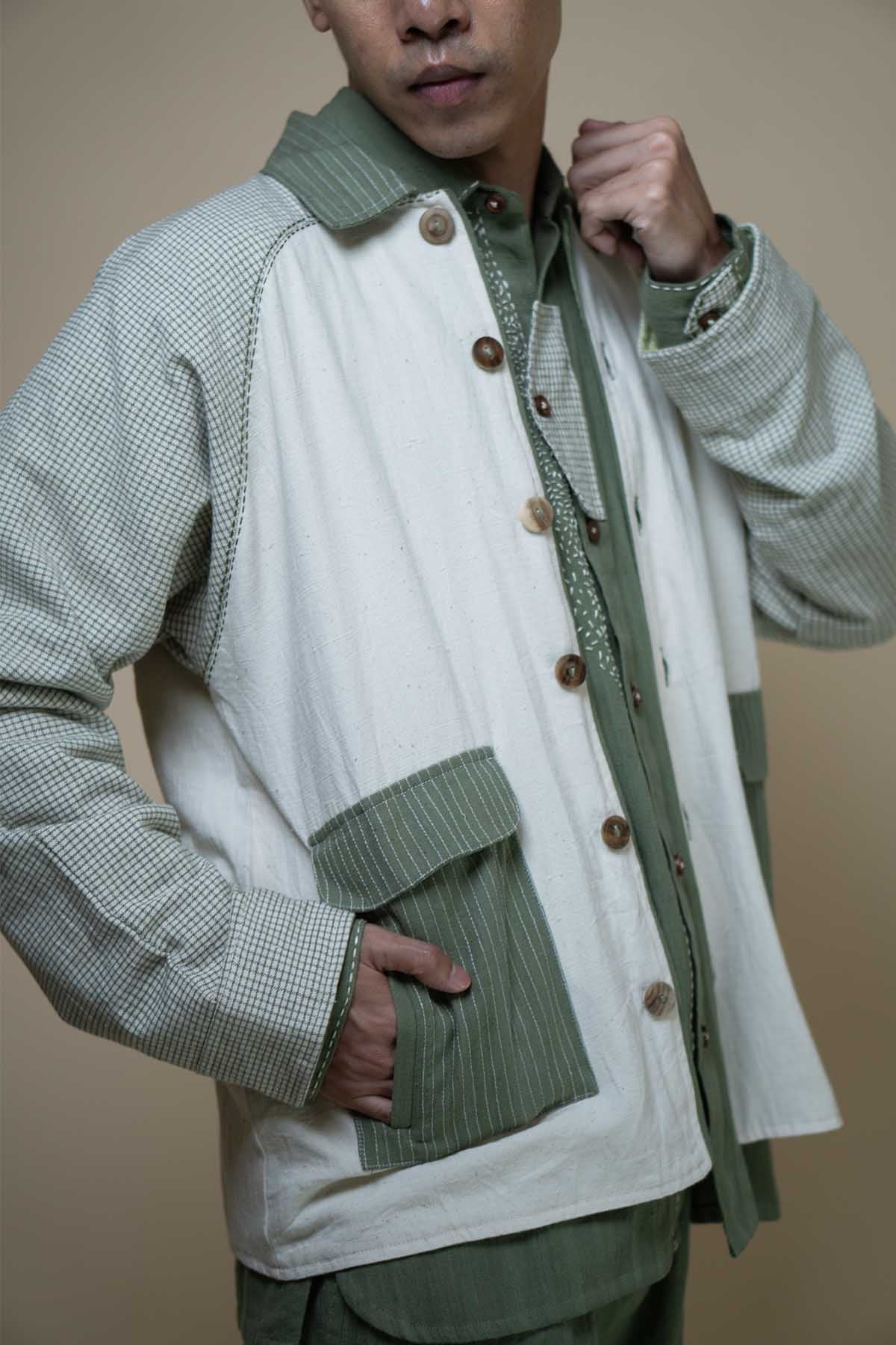 Kala Cotton Colorblock Jacket