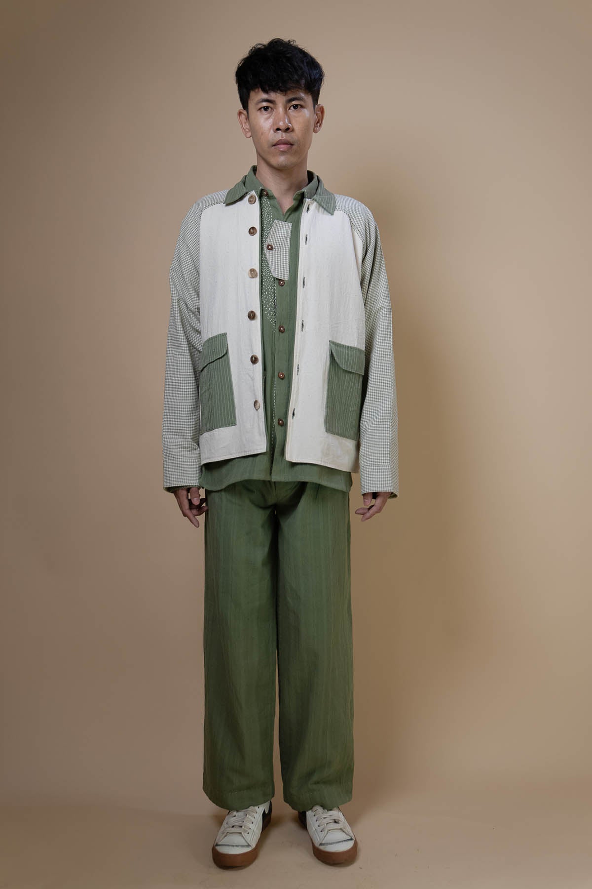 Kala Cotton Colorblock Jacket