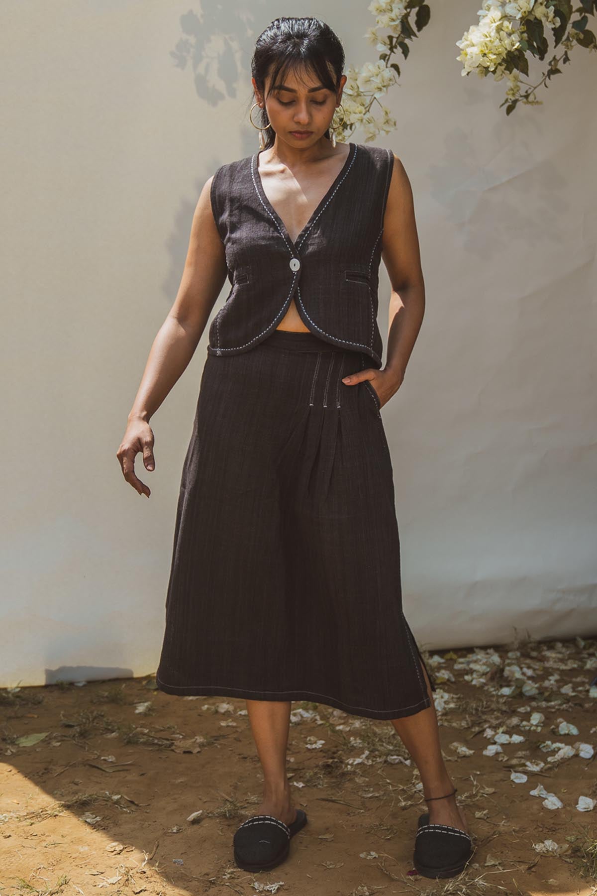 Kantha Embroidery Waistcoat