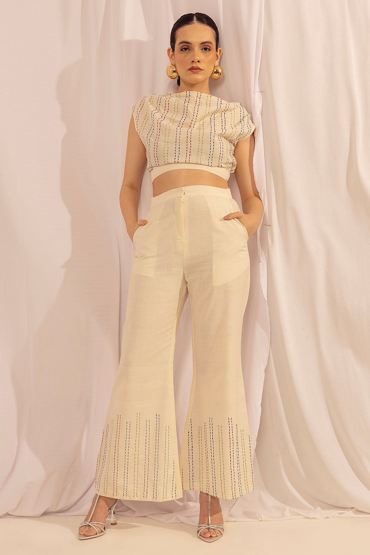 Buy The House of Ara Bohemian Beauty: Kantha Cowl Top At ScrollnShops