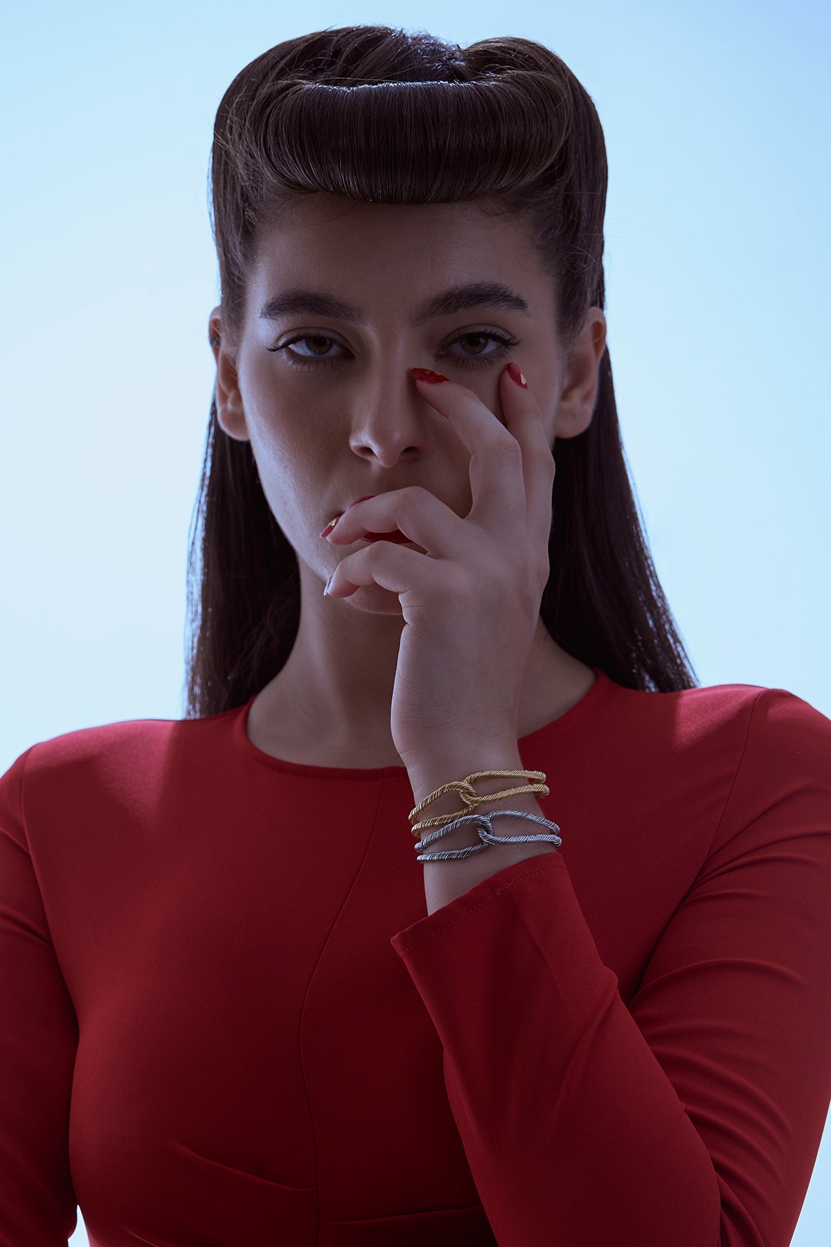 Buy Knot Style Brass Silver Bracelet for women by Ethnic Andaz online available at scrollnshops