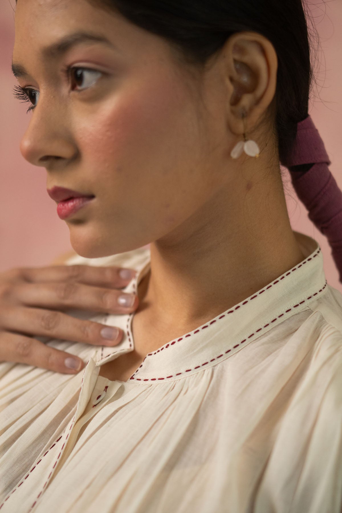 Kora 100% Cotton Gathered Top