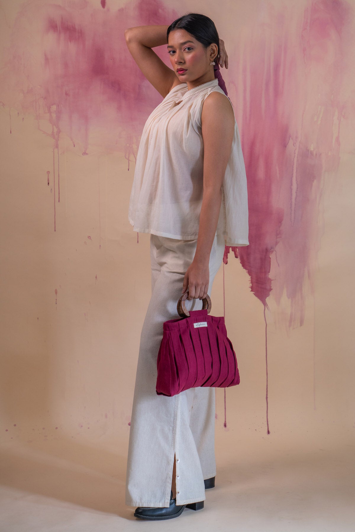 Kora 100% Cotton Gathered Top