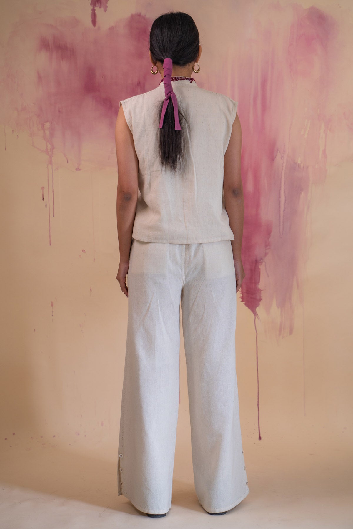 Kora Cotton Cropped Vest Jacket