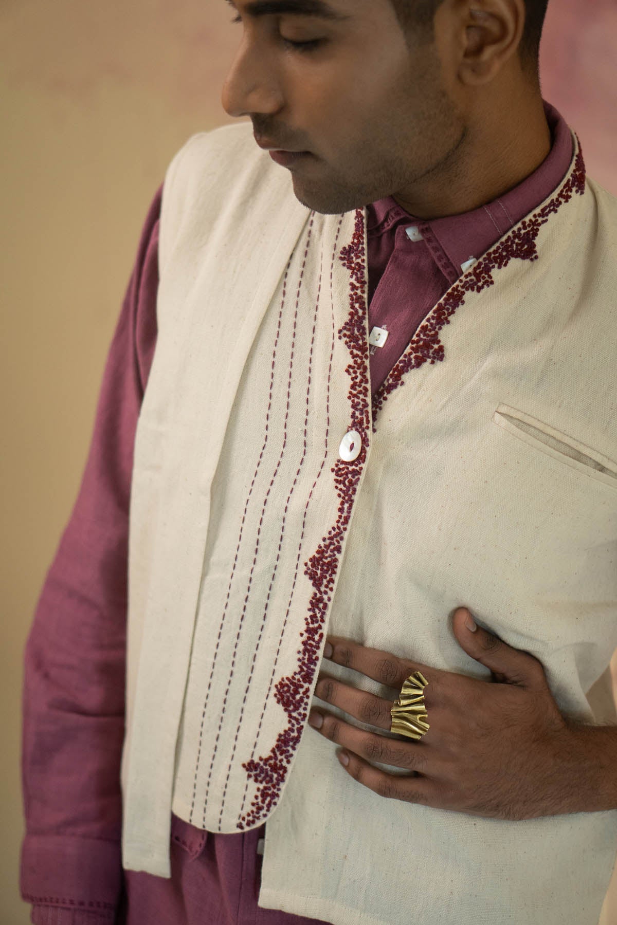 Kora Cotton Vest Jacket