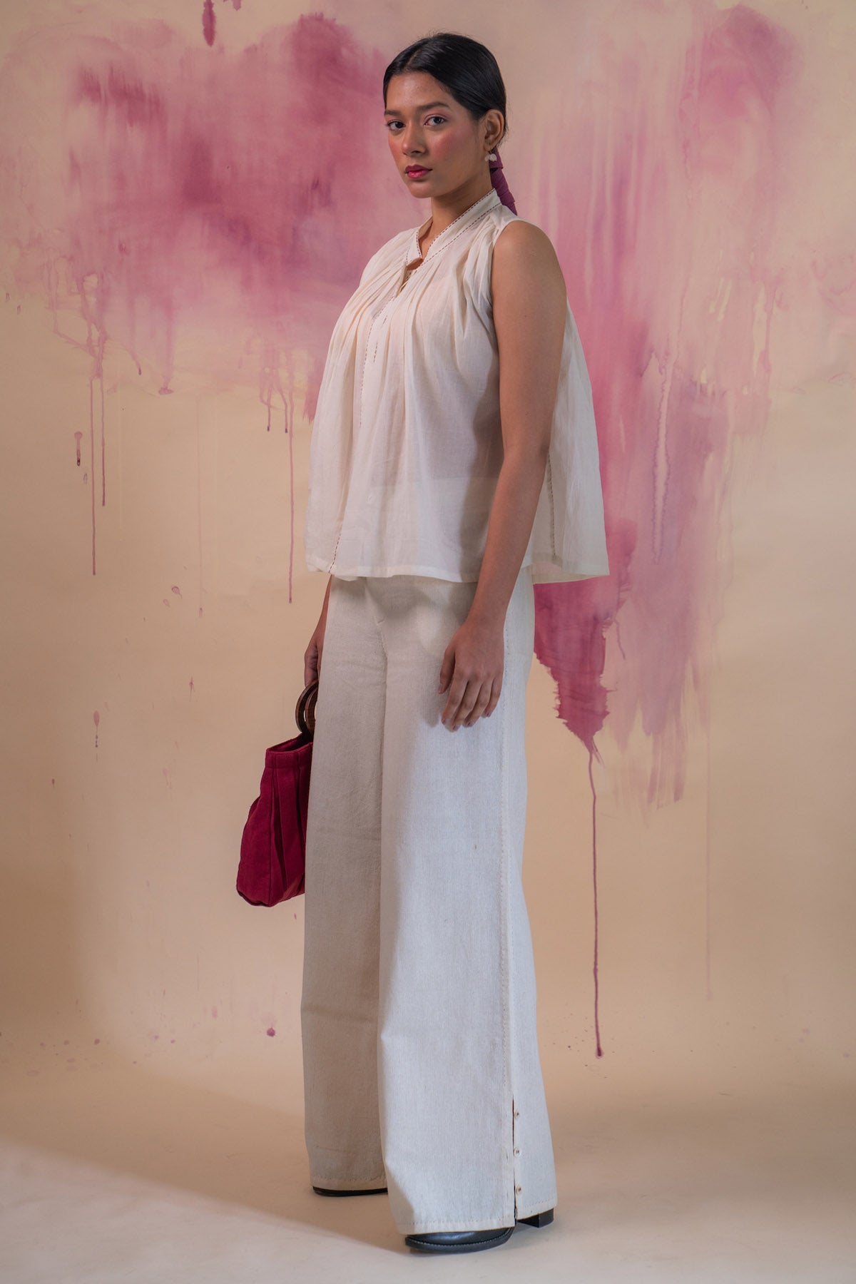 Kora Cotton Gathered Co-ord Set